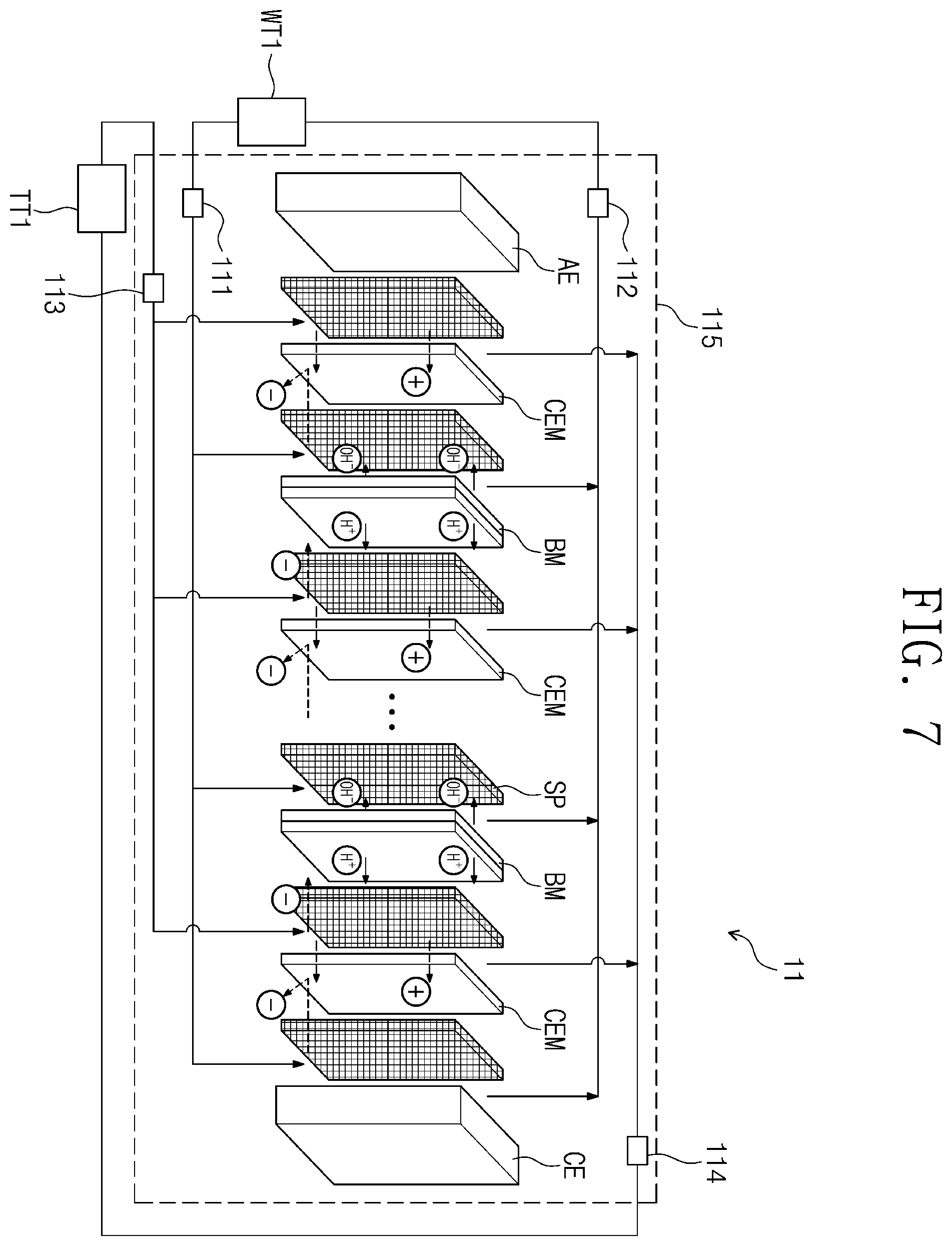 Patent US12599874 Figure 7 – Wastewater treatment system and method for semiconductor fabrication process