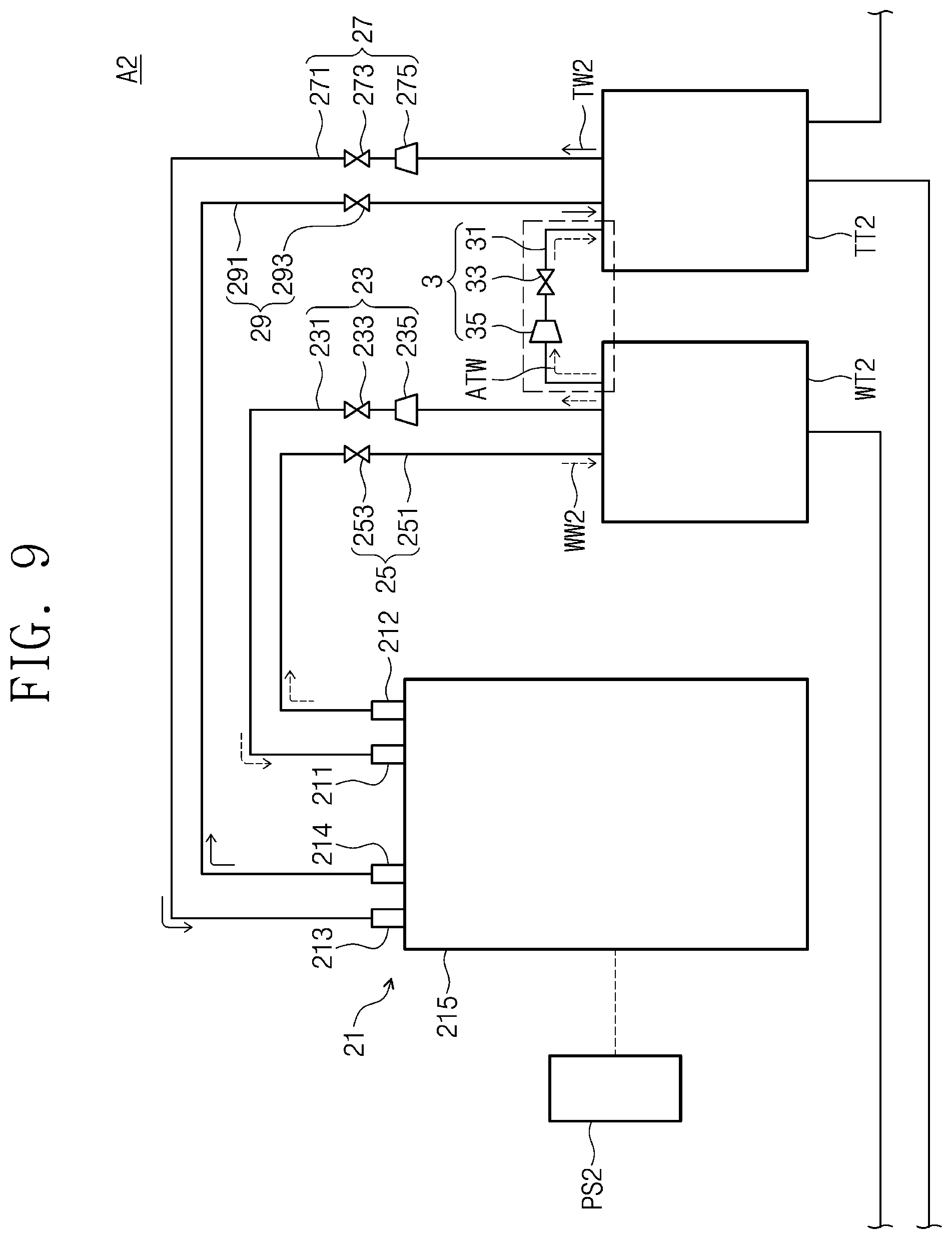 Patent US12599874 Figure 9 – Wastewater treatment system and method for semiconductor fabrication process