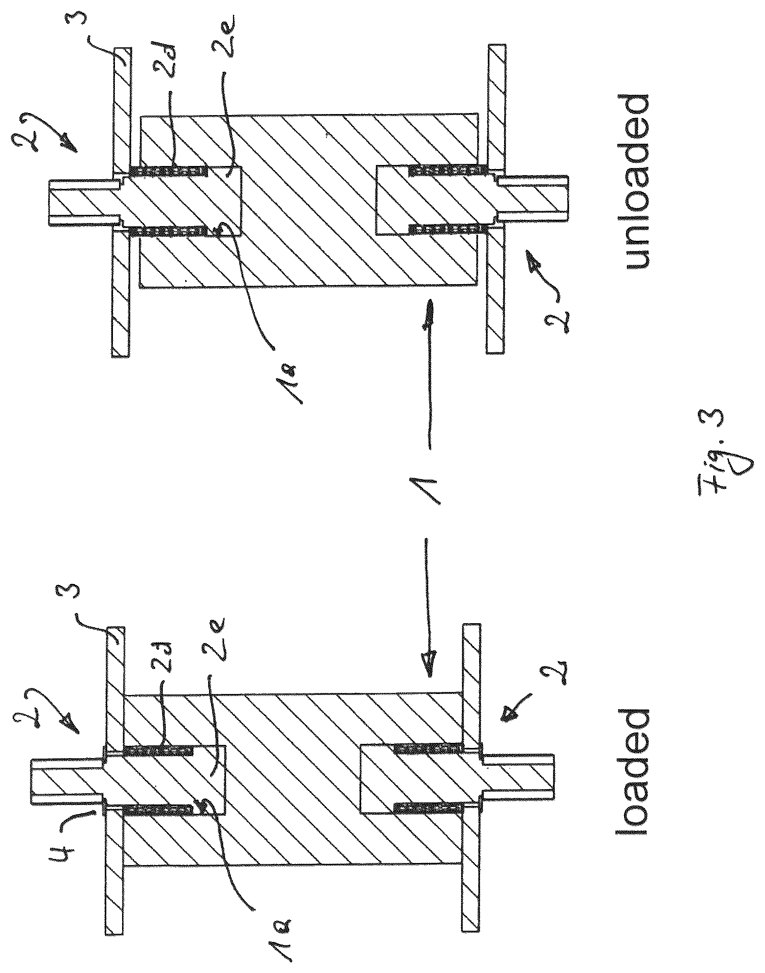 Patent US12599875 Figure 3 – Winding system for winding up concatenated hollow fibers onto a winding core