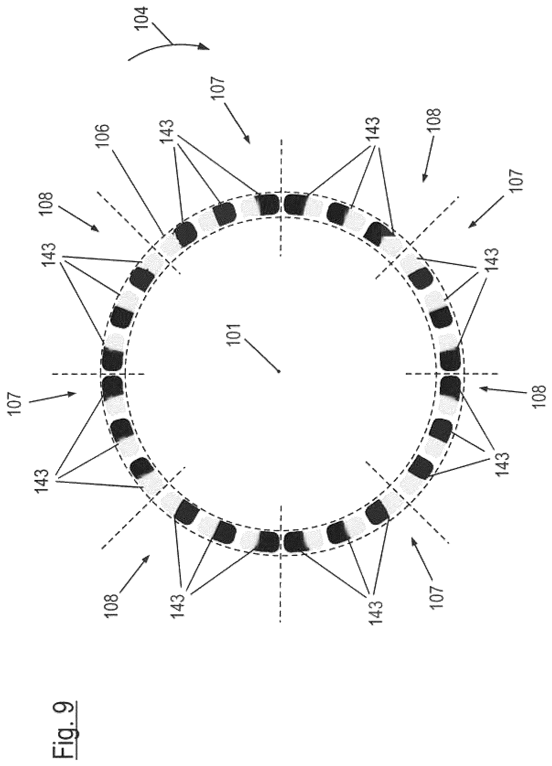 Patent US12599878 Figure 9 – Mixing segment for a static mixer