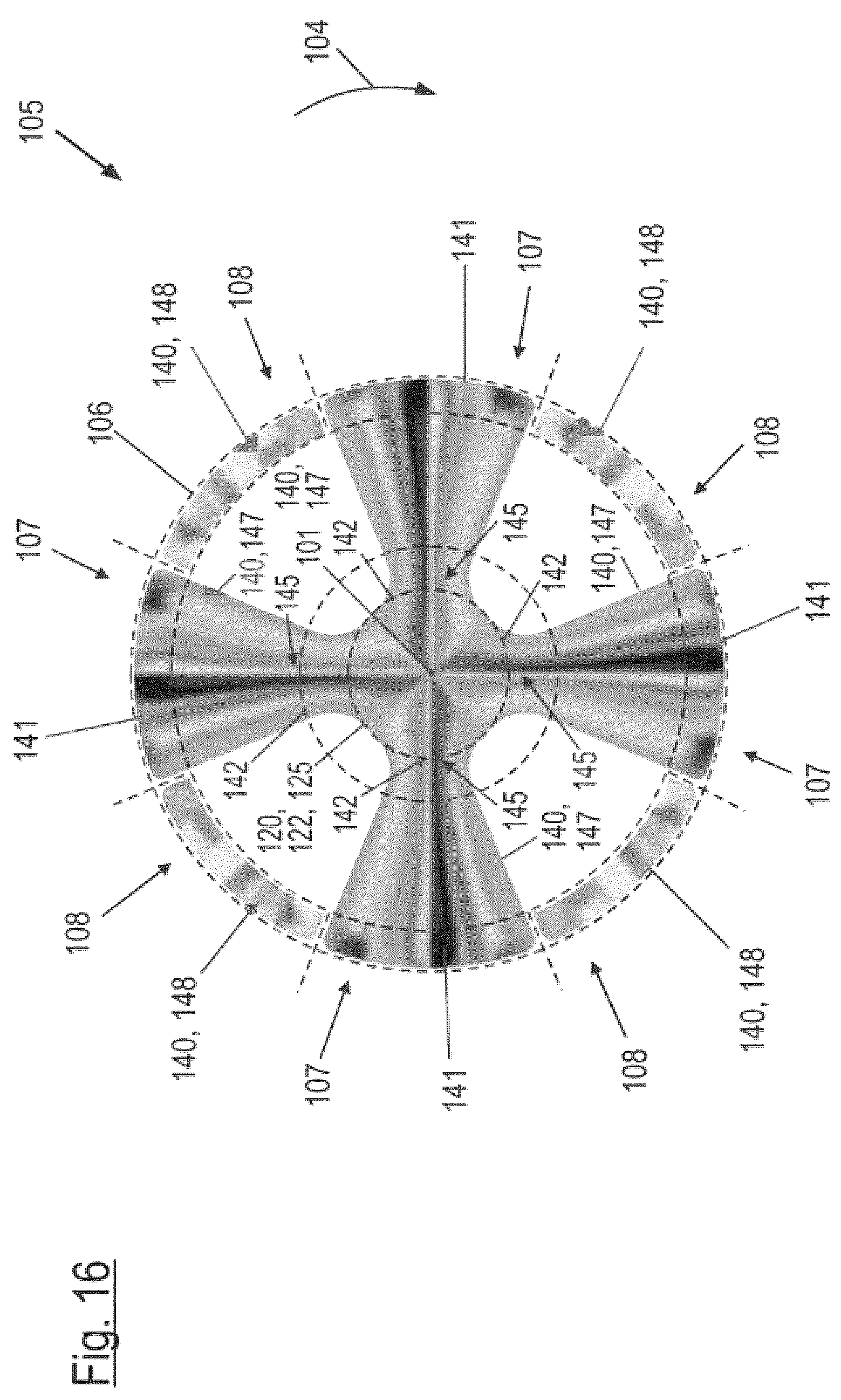 Patent US12599878 Figure 16 – Mixing segment for a static mixer