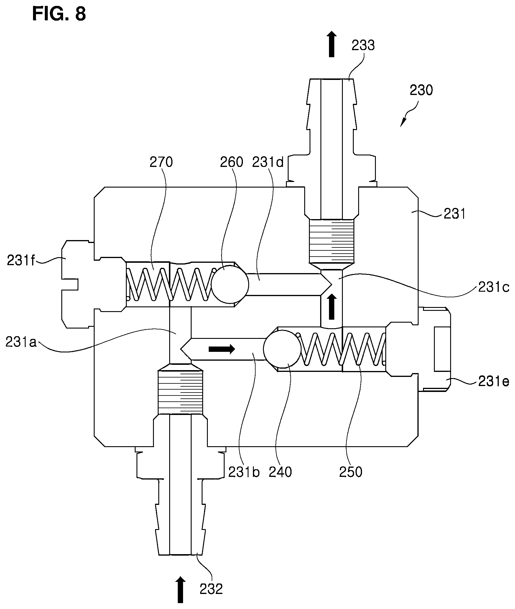 Patent US12599880 Figure 8 – Raw material/container supply device for individual-specific cosmetics manufacturing selling machine