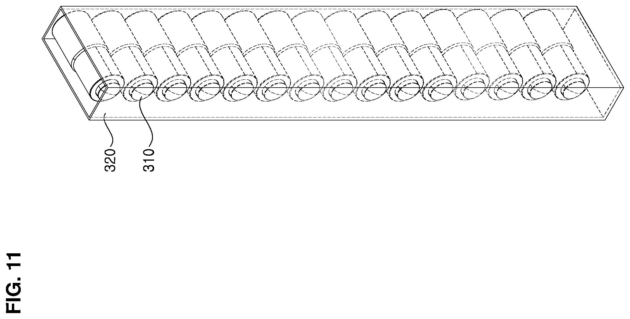 Patent US12599880 Figure 11 – Raw material/container supply device for individual-specific cosmetics manufacturing selling machine