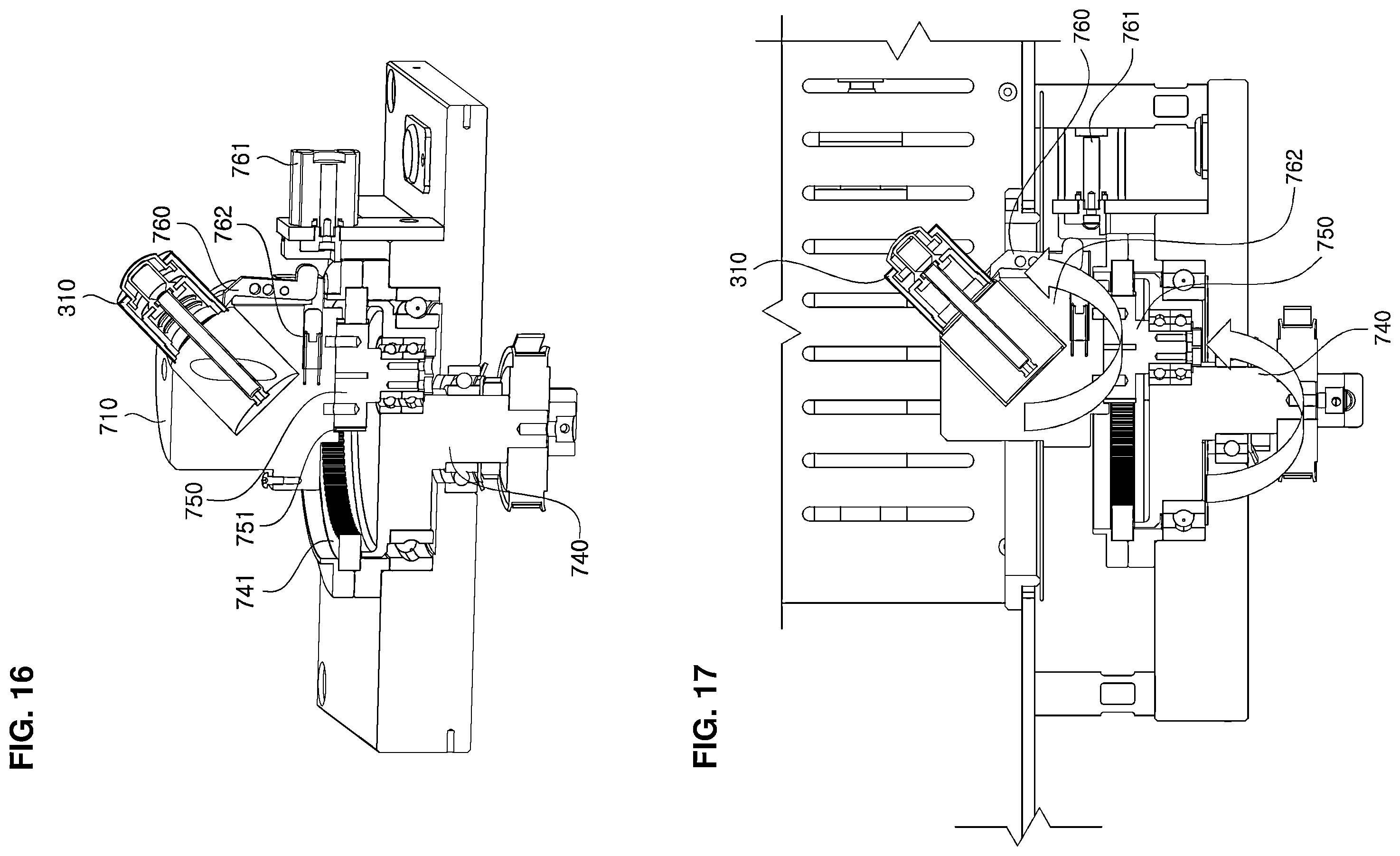 Patent US12599880 Figure 16 – Raw material/container supply device for individual-specific cosmetics manufacturing selling machine