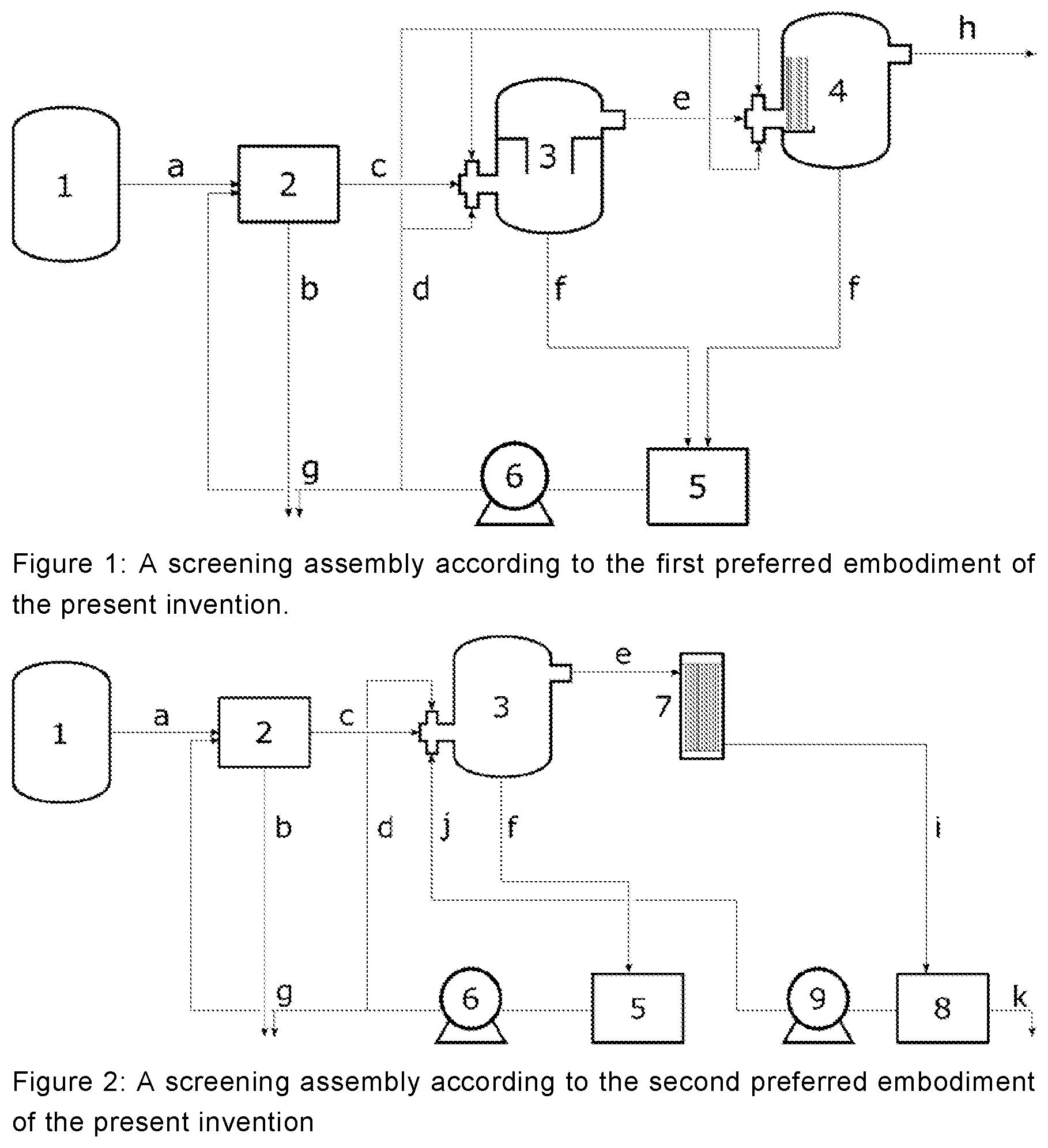 Patent US12599883 Figure 1 – Screening assembly and process for screening polymer from an effluent stream at reduced levels of polymer entrainment