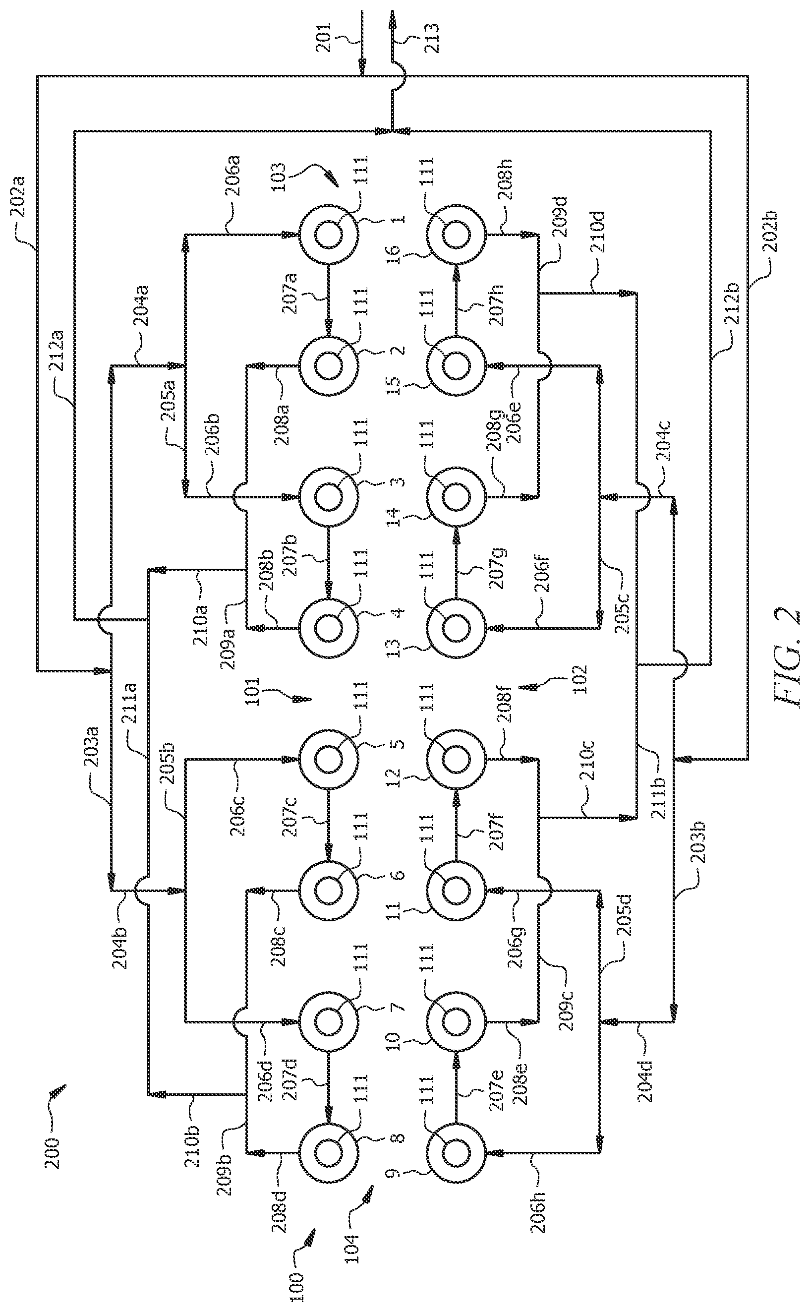 Patent US12599887 Figure 2 – Loop slurry reactor cooling processes and systems