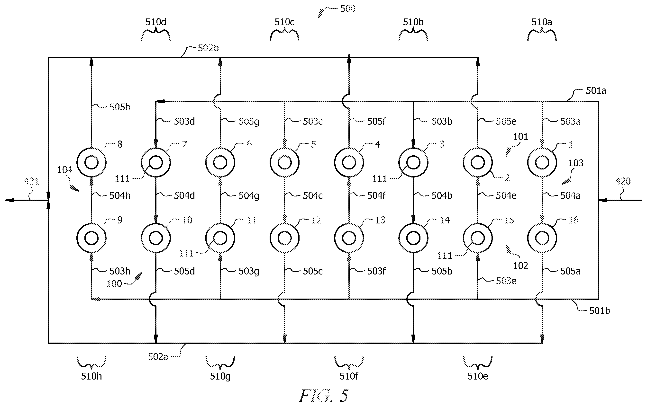 Patent US12599887 Figure 5 – Loop slurry reactor cooling processes and systems