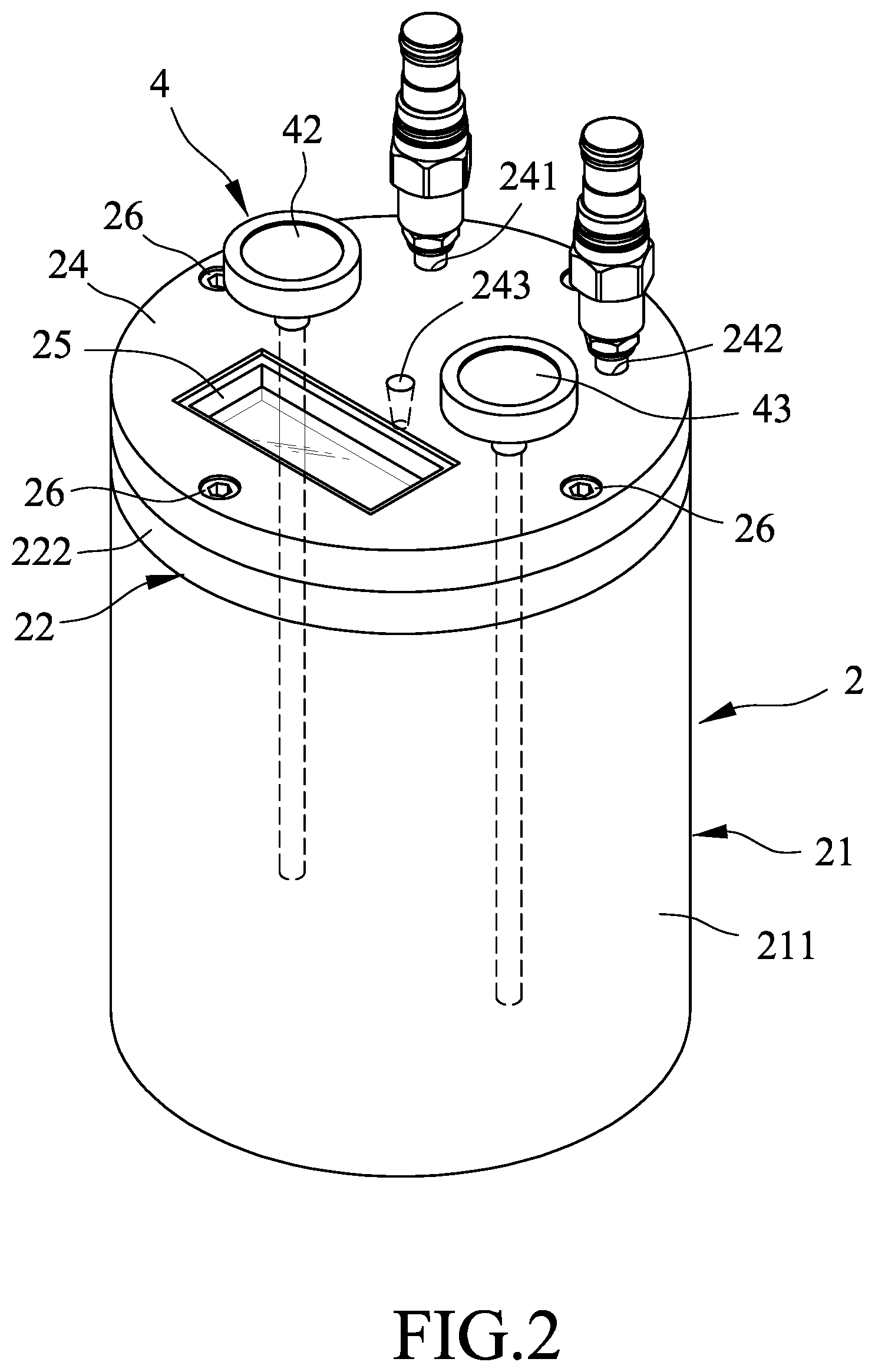 Patent US12599888 Figure 2 – Synthesis reactor