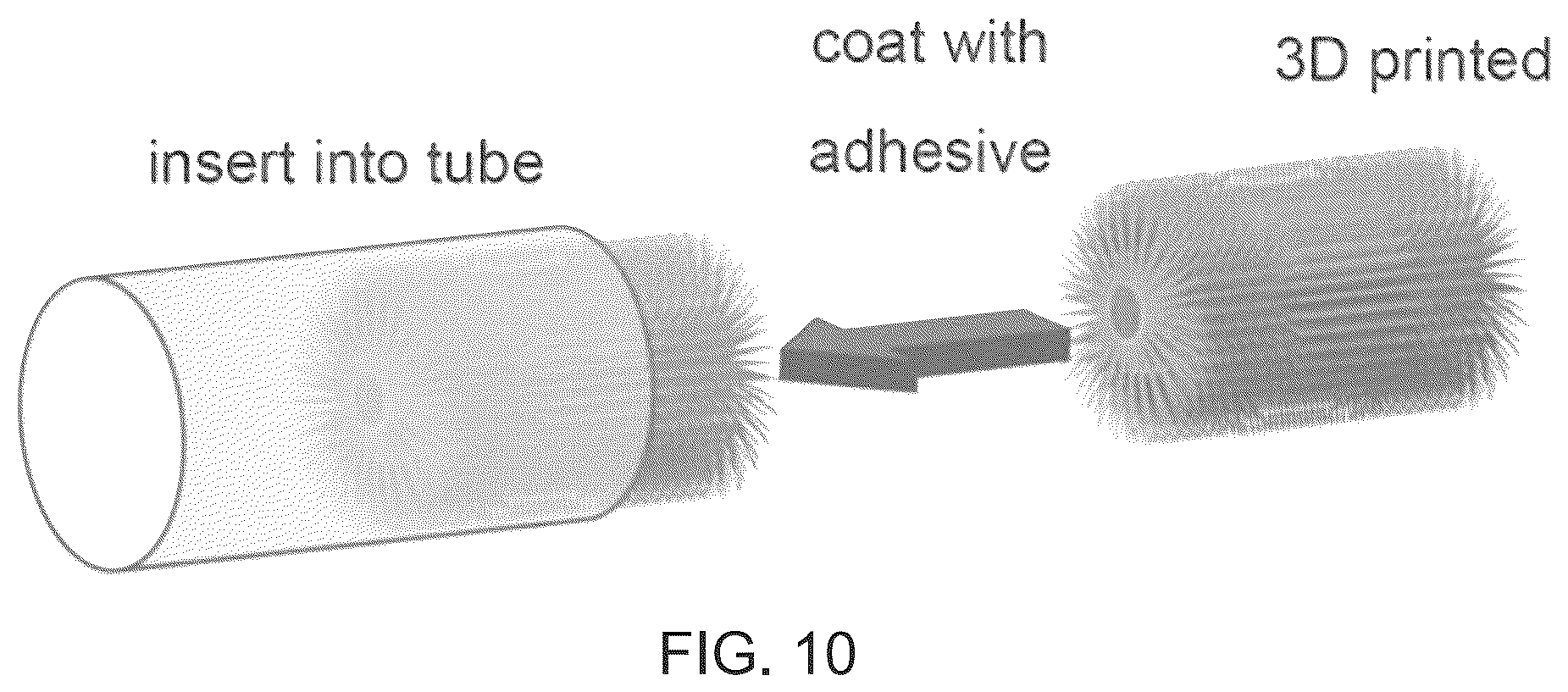 Patent US12599892 Figure 10 – Microplastic removal using adhesives