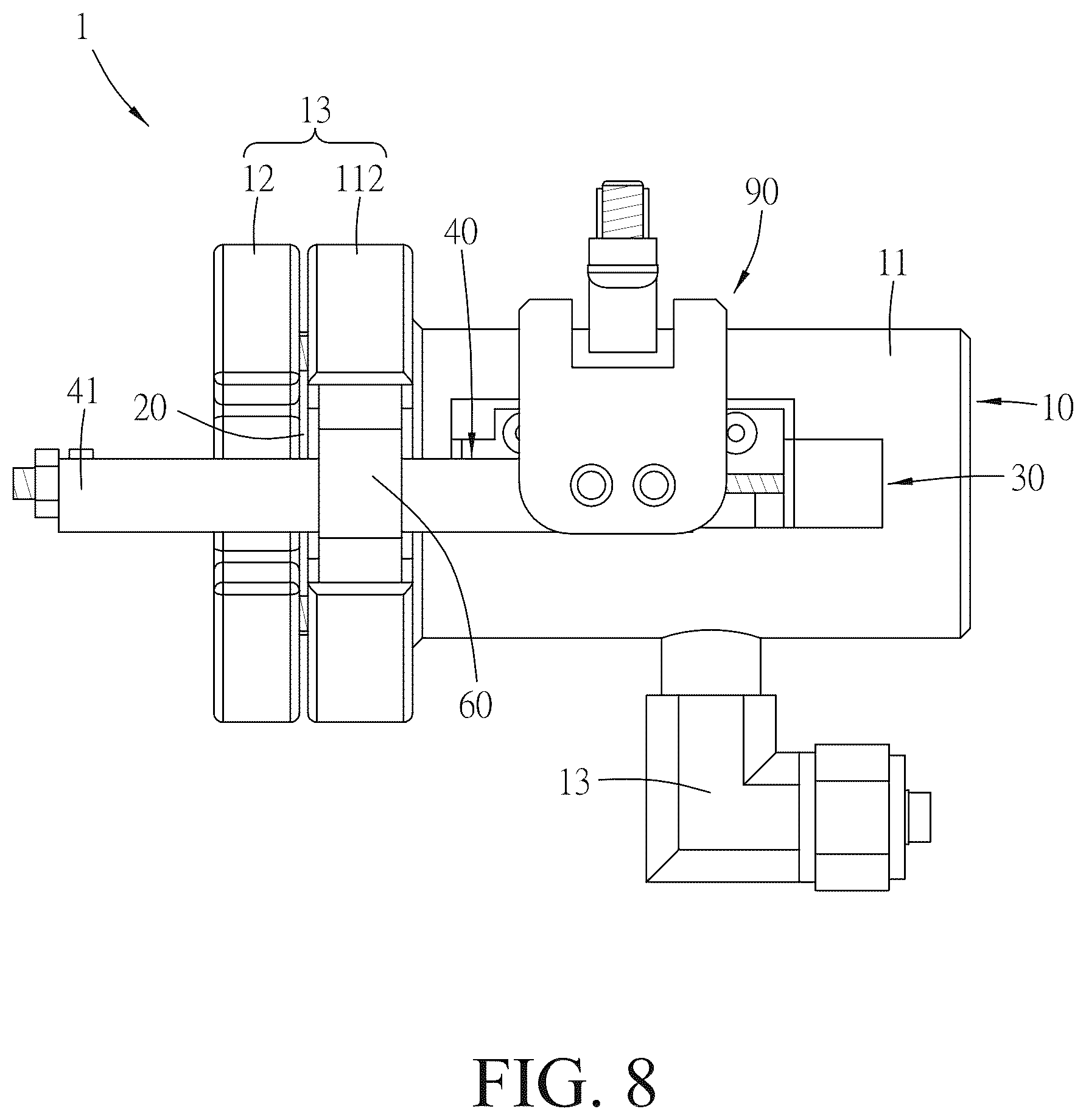 Patent US12599904 Figure 6 – Pressure generating device and detecting system including the same