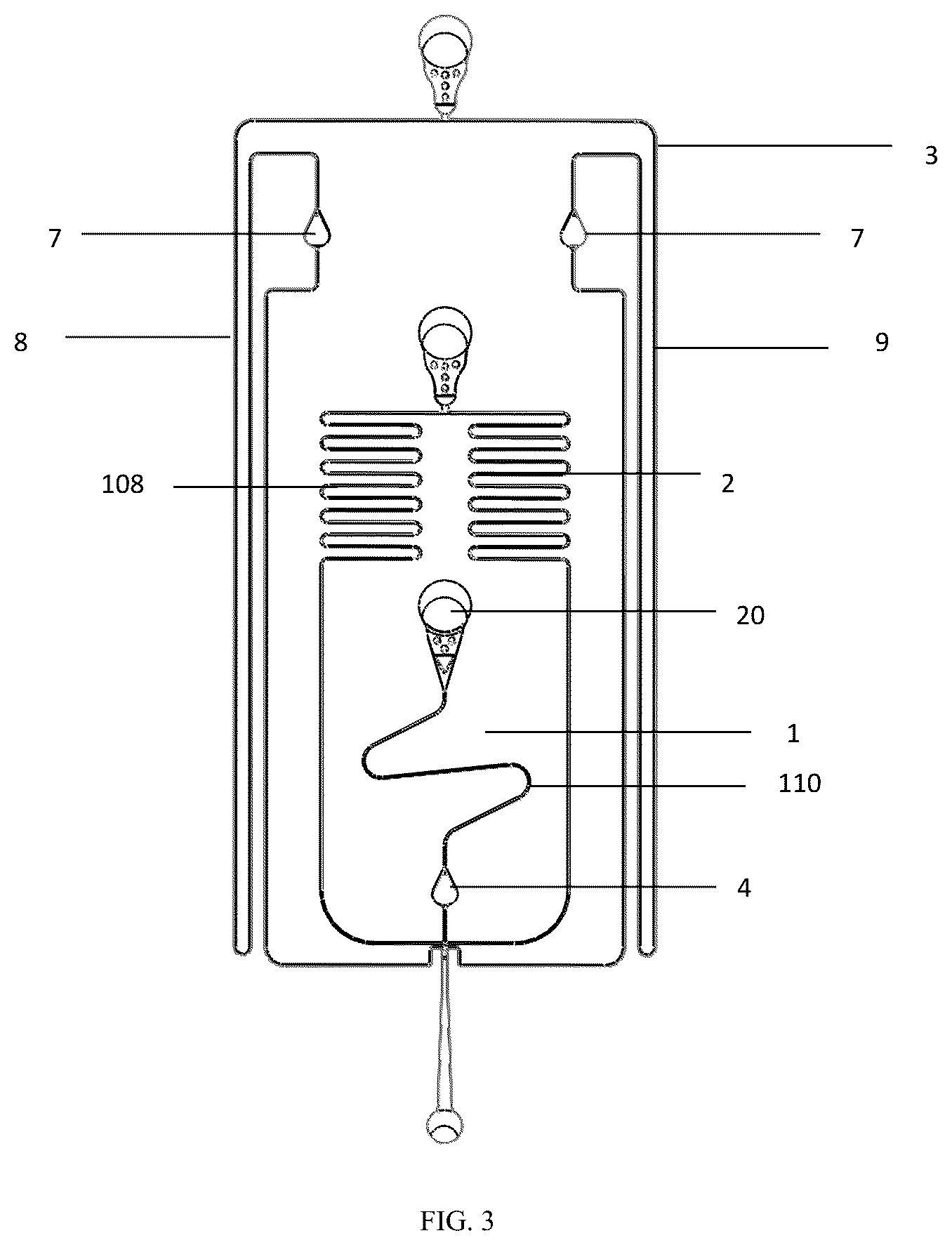 Patent US12599905 Figure 3 – Droplet generator