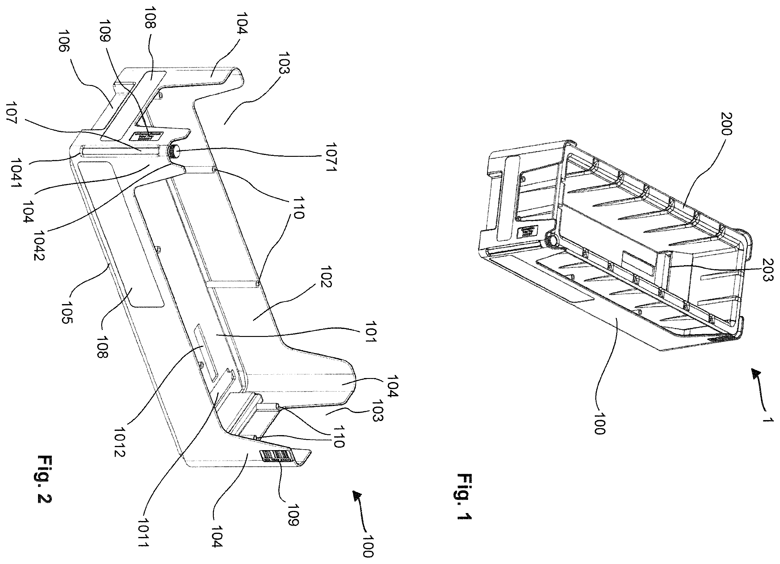 Patent US12599909 Figure 1 – Tube tray for secondary tubes, secondary tube handling module, and method of handling secondary tubes in an automated processing system