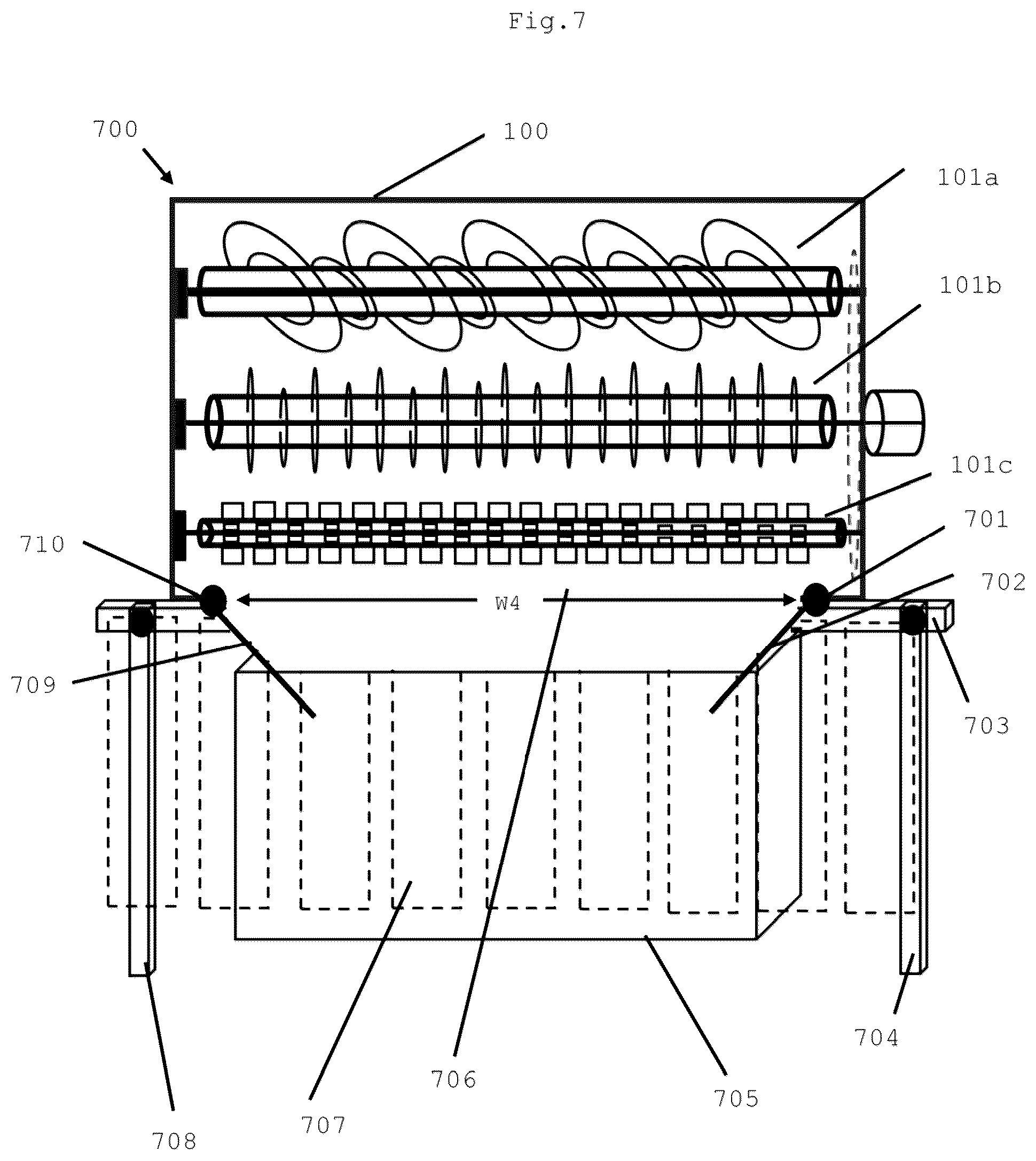 Patent US12599910 Figure 5 – Configurable, compact, multi-variant recyclable material fragmentation apparatus and method
