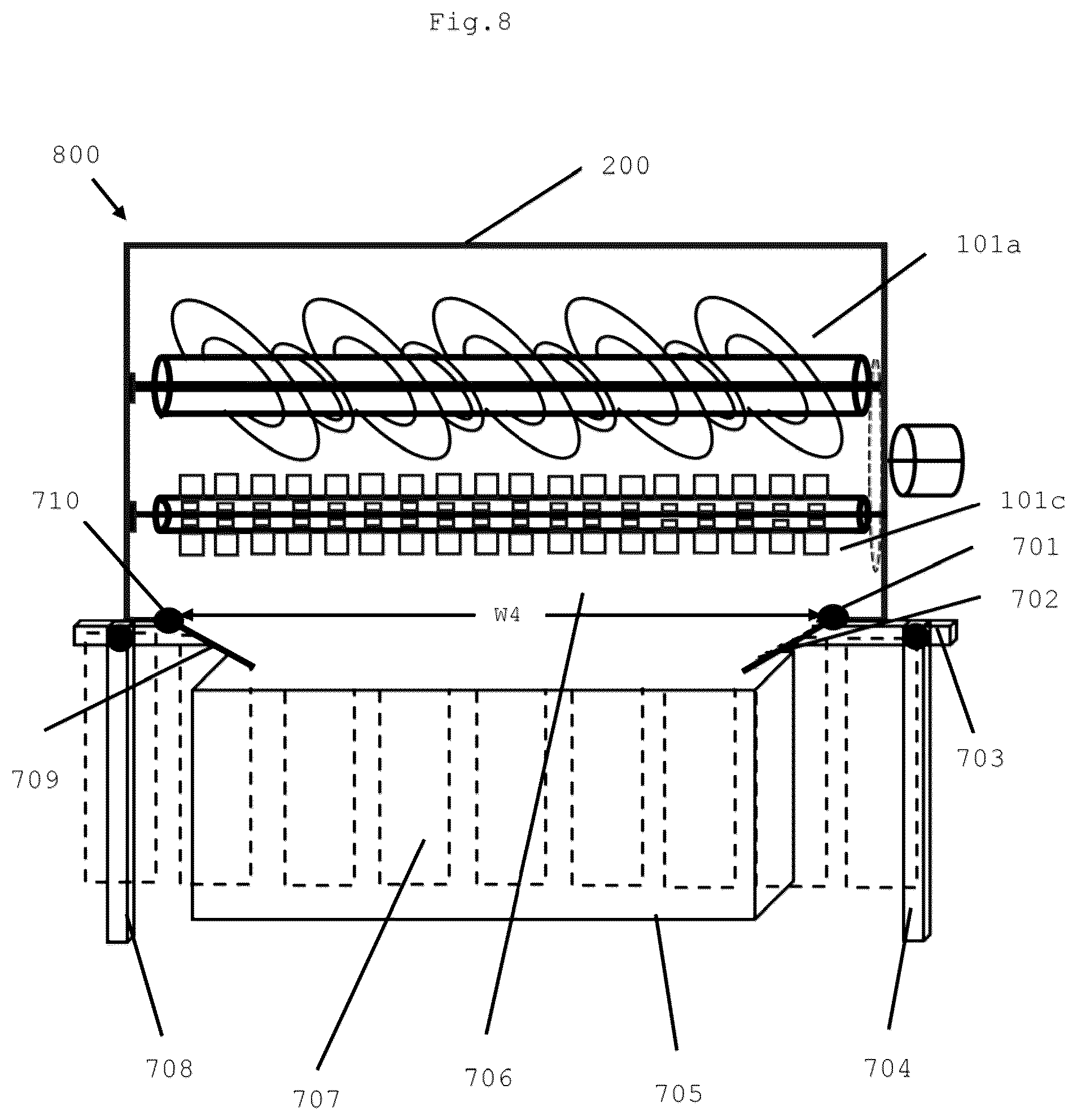 Patent US12599910 Figure 6 – Configurable, compact, multi-variant recyclable material fragmentation apparatus and method
