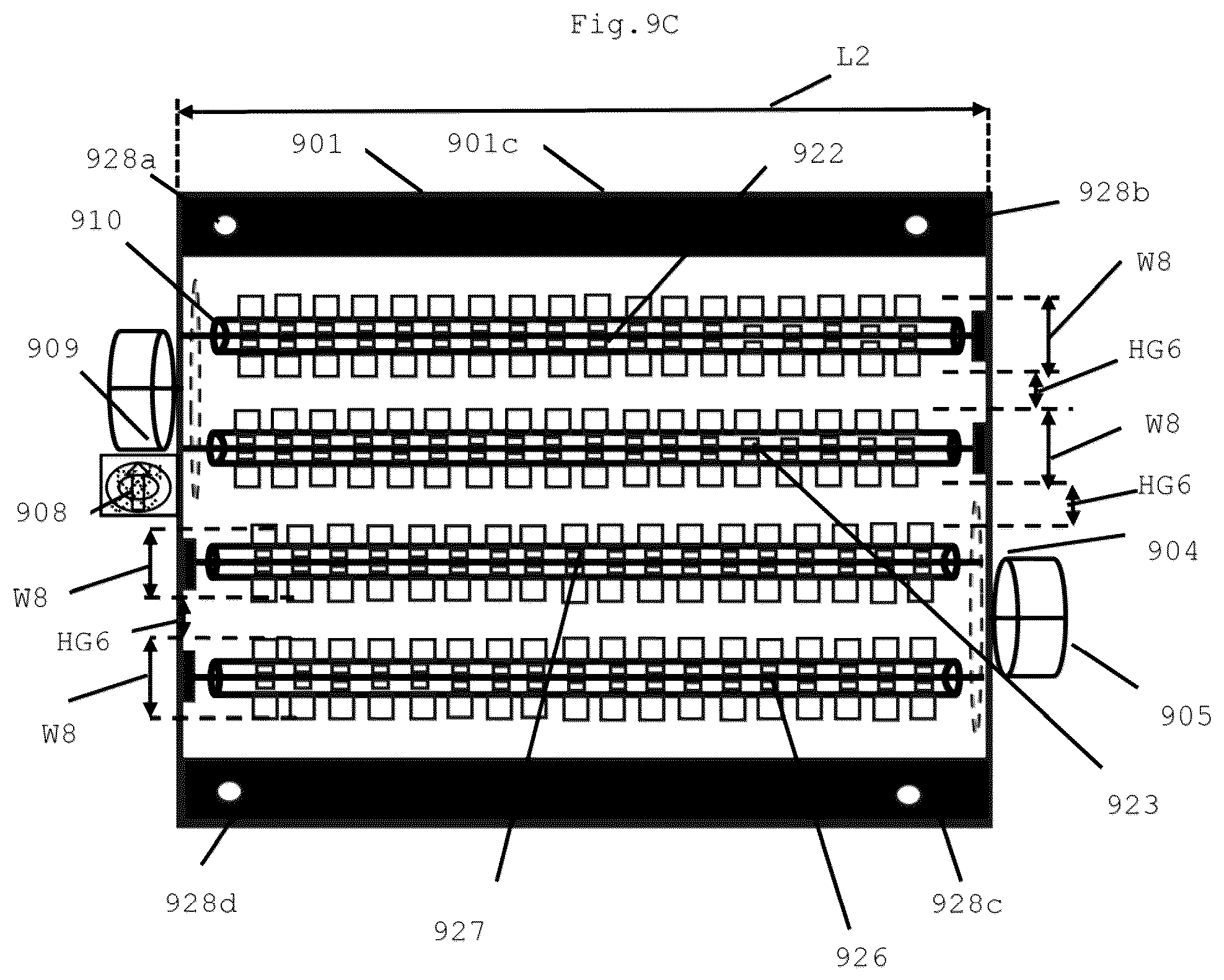 Patent US12599910 Figure 9 – Configurable, compact, multi-variant recyclable material fragmentation apparatus and method