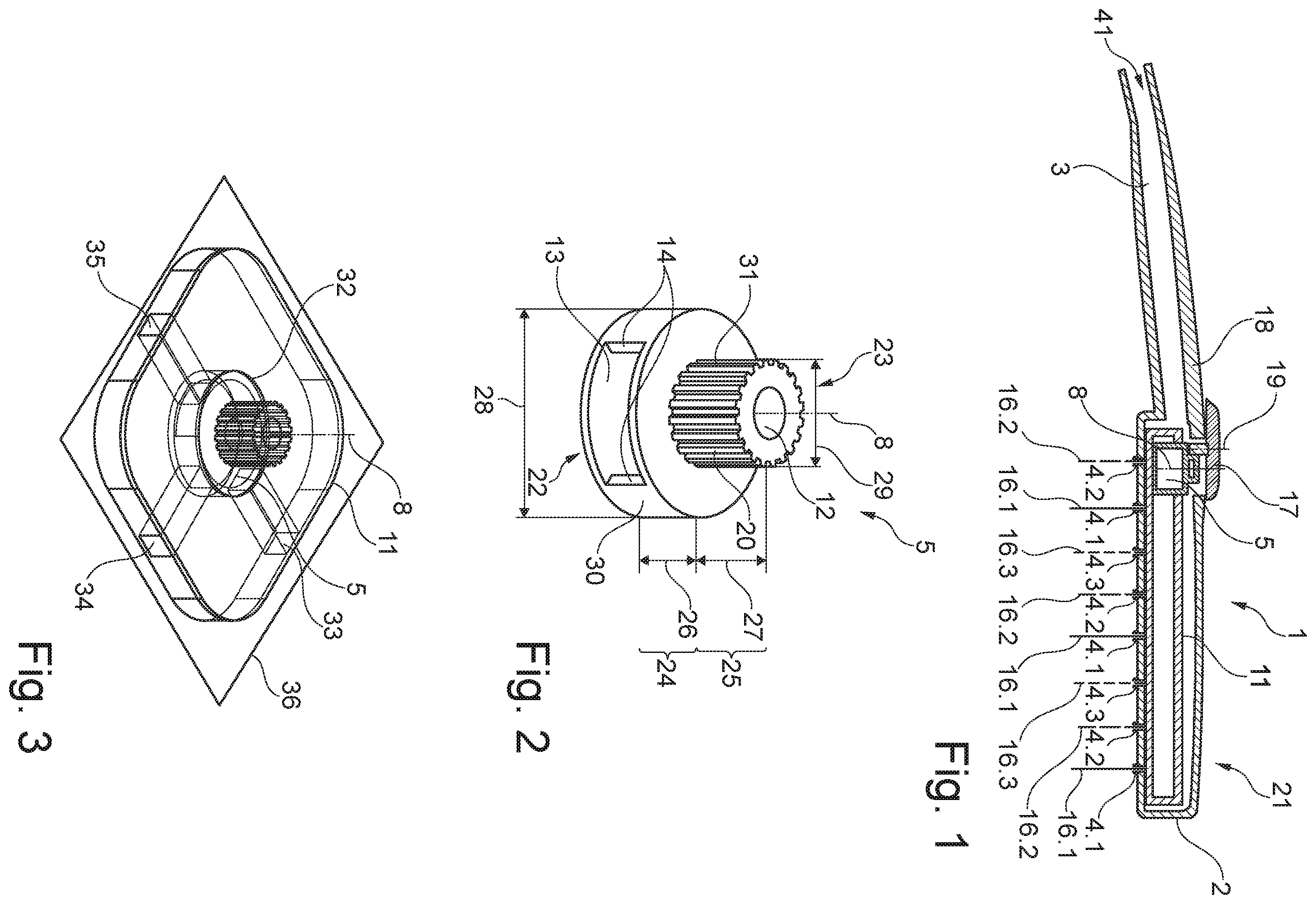 Patent US12599916 Figure 1 – Shower for a sanitary faucet