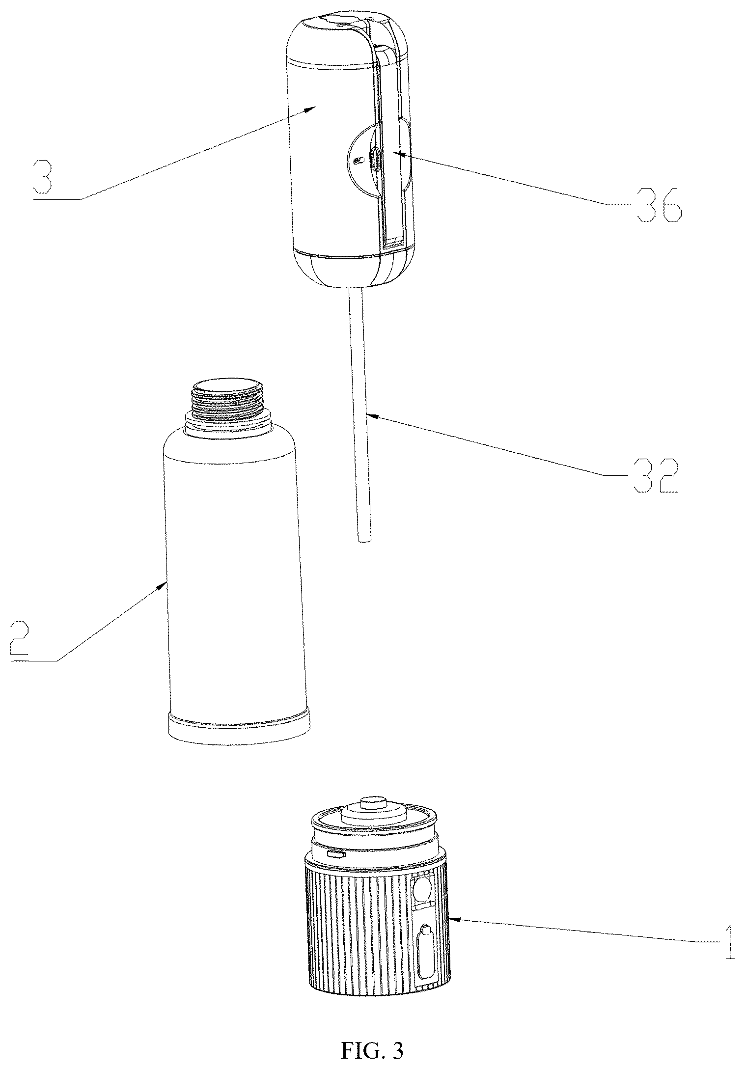 Patent US12599918 Figure 3 – Heatable portable irrigator