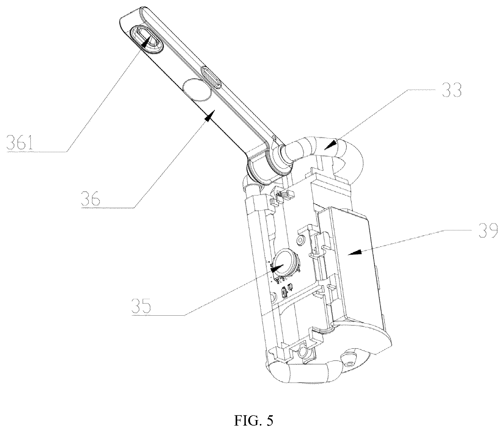 Patent US12599918 Figure 5 – Heatable portable irrigator