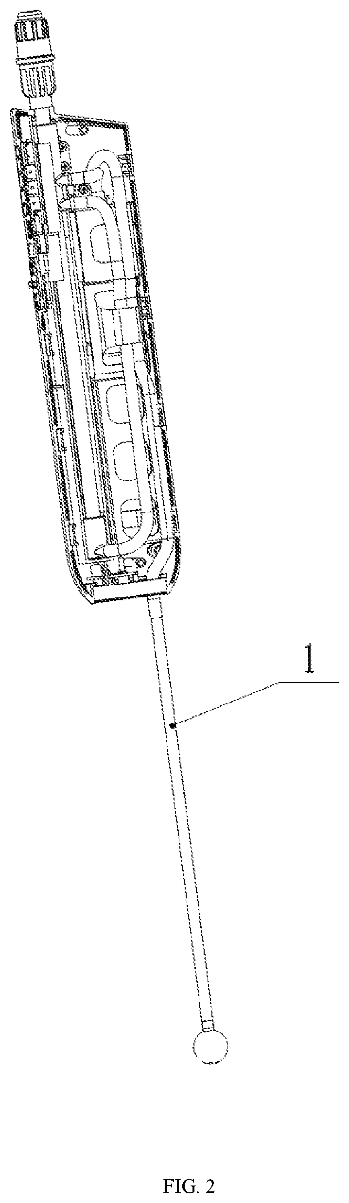 Patent US12599920 Figure 2 – Hand-held wireless electric sprayer