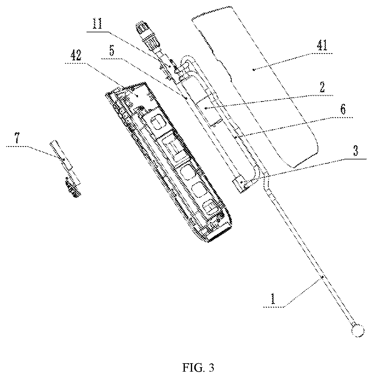 Patent US12599920 Figure 3 – Hand-held wireless electric sprayer
