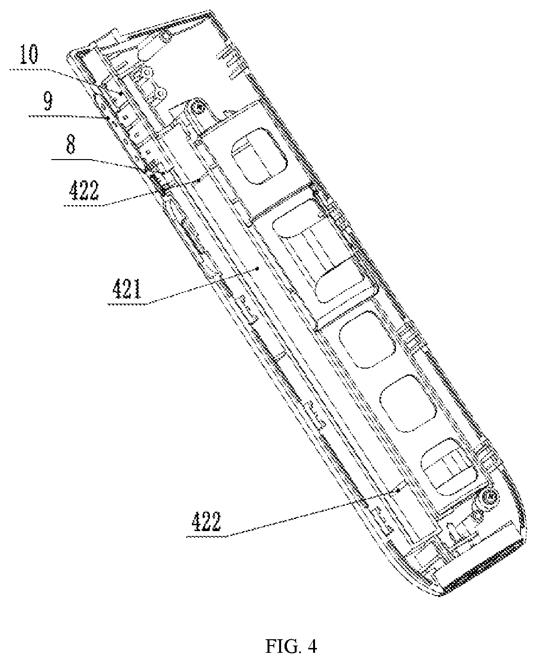Patent US12599920 Figure 4 – Hand-held wireless electric sprayer