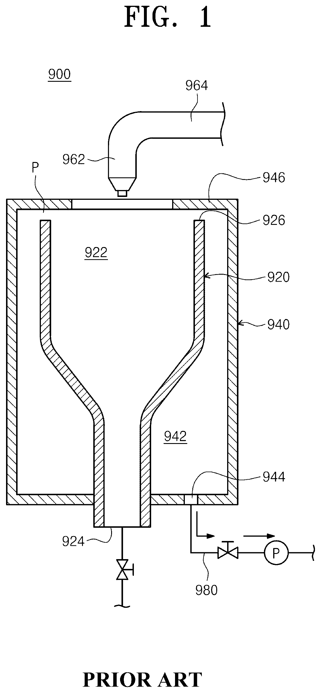 Patent US12599926 Figure 1 – Home port and a substrate-treating apparatus for exhausting fume from a treatment liquid