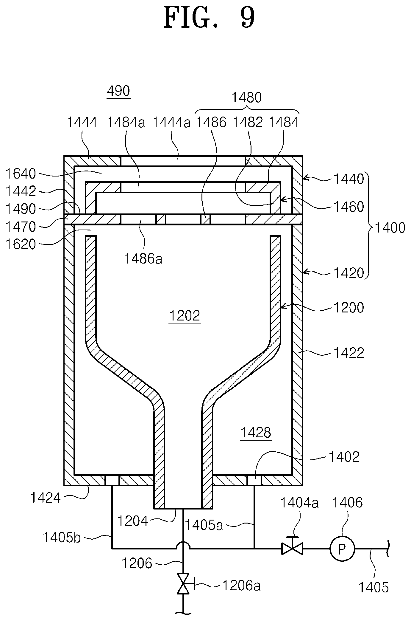 Patent US12599926 Figure 9 – Home port and a substrate-treating apparatus for exhausting fume from a treatment liquid