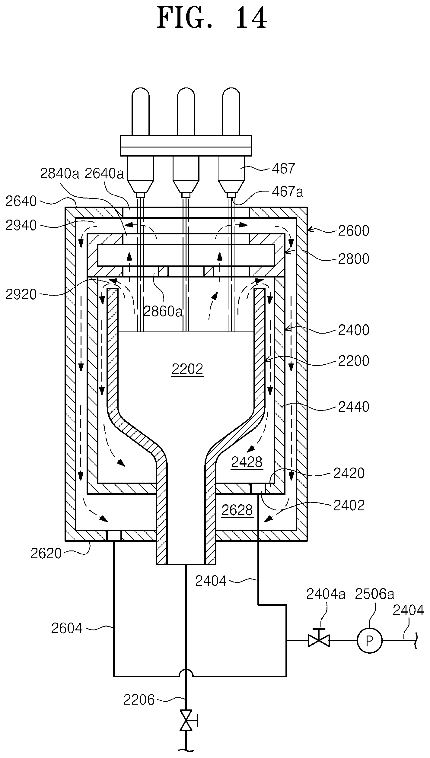 Patent US12599926 Figure 14 – Home port and a substrate-treating apparatus for exhausting fume from a treatment liquid