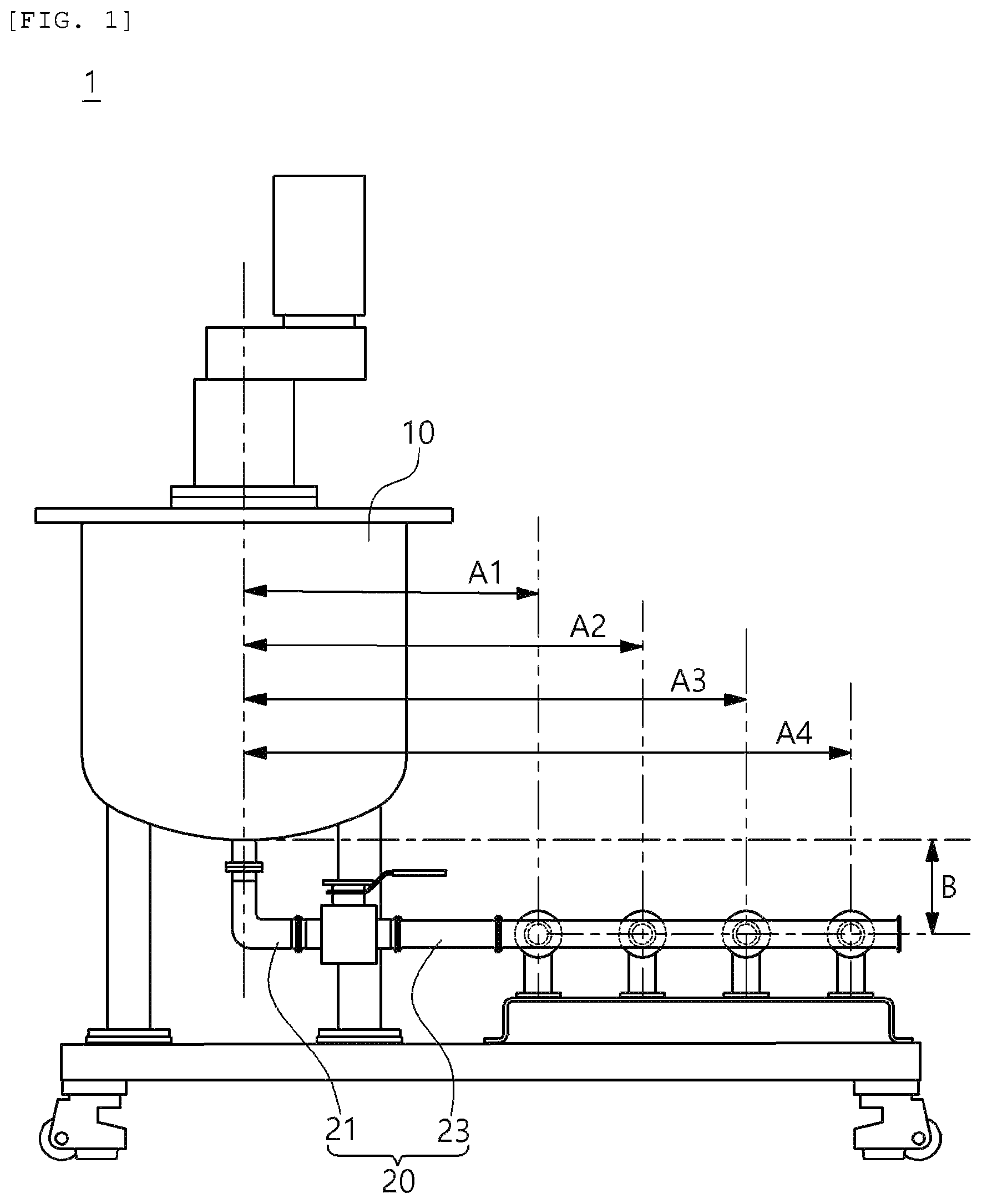 Patent US12599927 — Electrode slurry-supplying apparatus, coating, apparatus, and die coater — Figure 1
