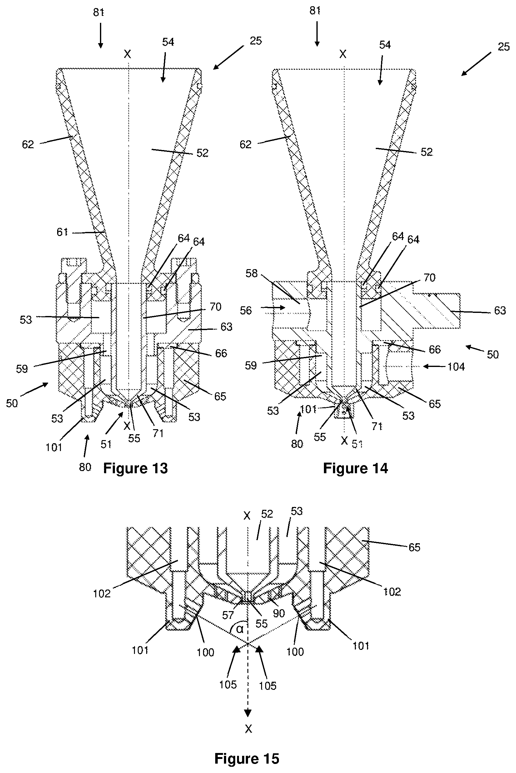 Patent US12599929 Figure 9 – Powder spraying system, powder spraying nozzle and method