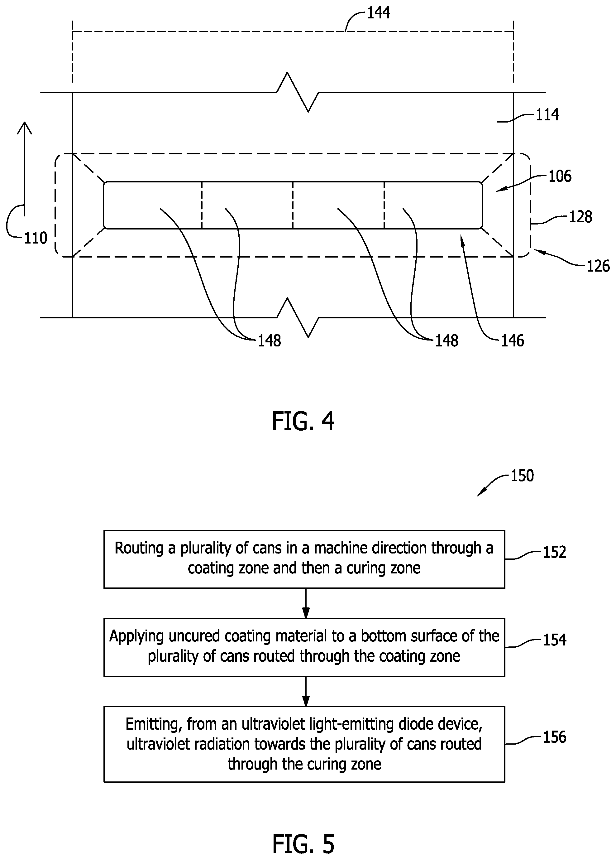 Patent US12599930 Figure 3 – Ultraviolet bottom coating system