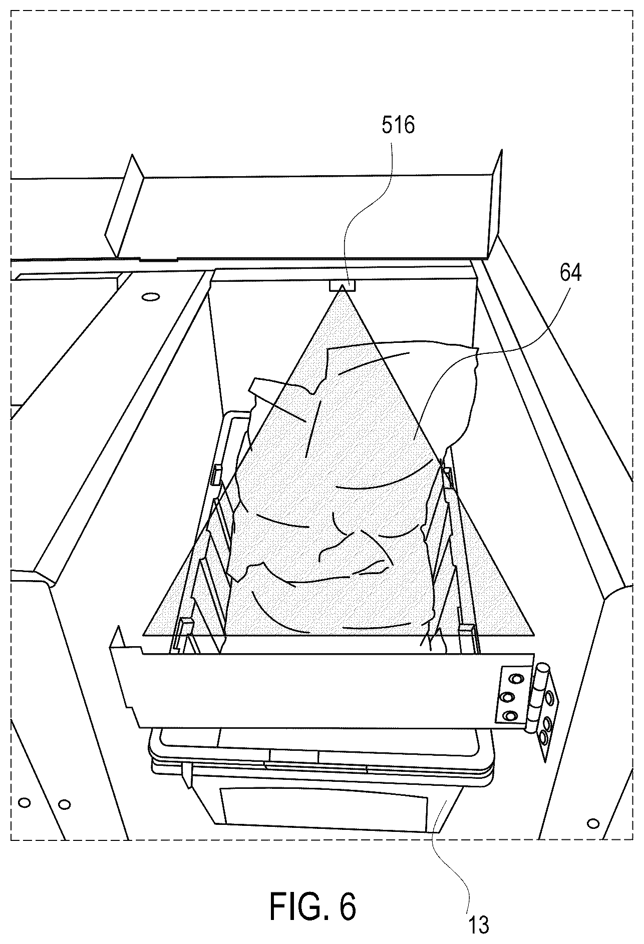 Patent US12599935 Figure 6 – Optimization of sortation order receptacle filling