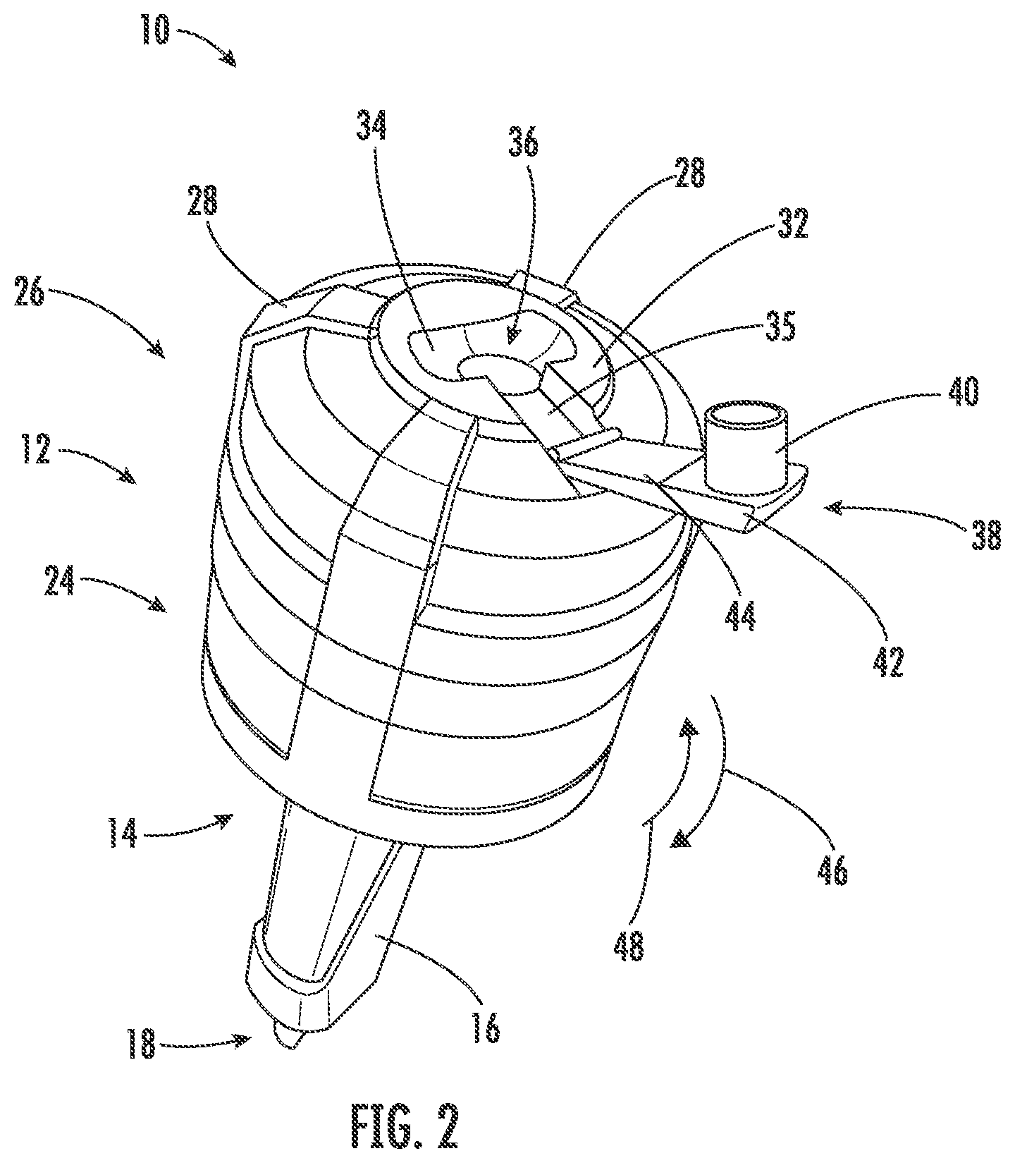 Patent US12599940 Figure 2 – Drain cleaner tool