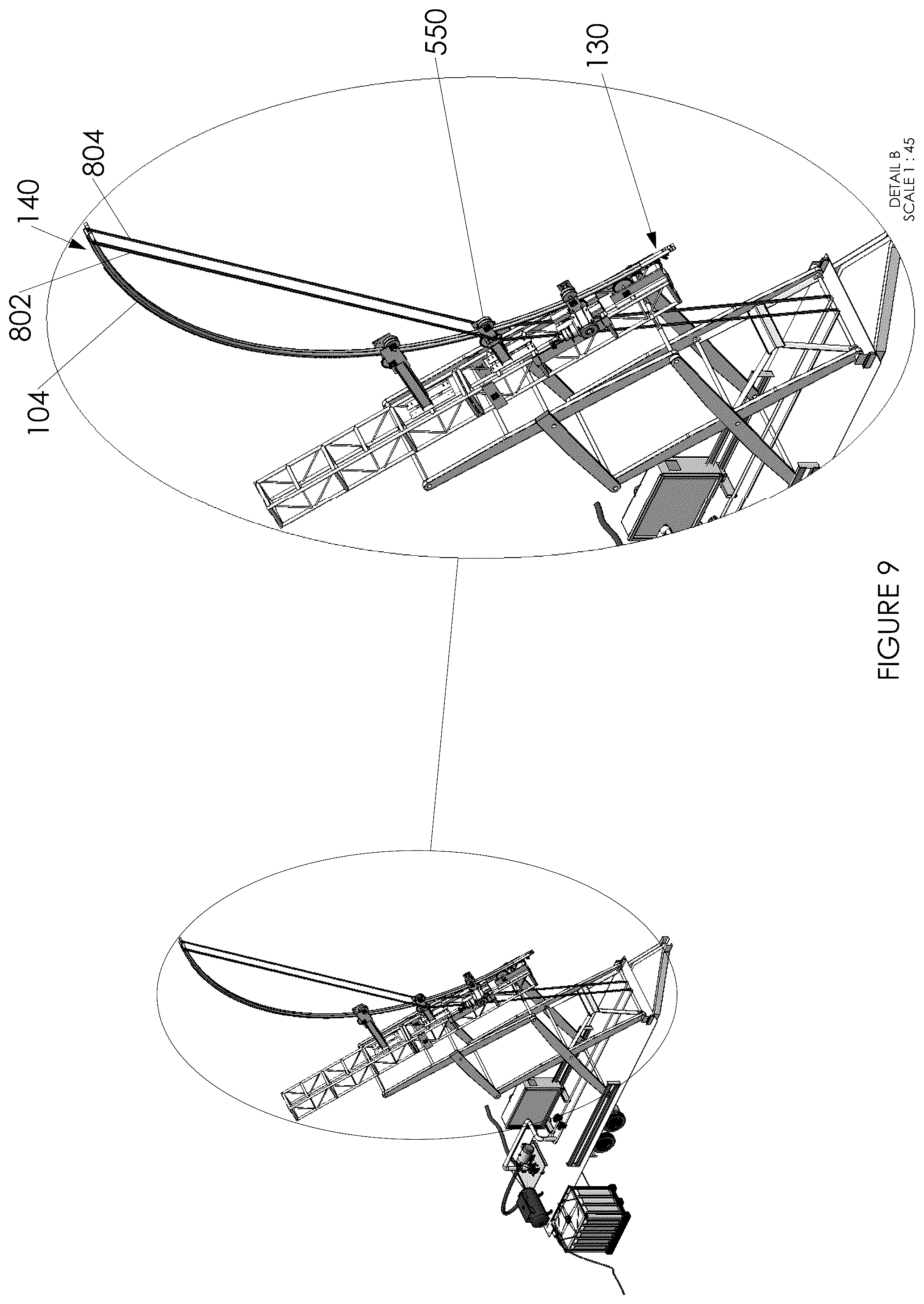 Patent US12599943 Figure 10 – System for spraying the interior of a container