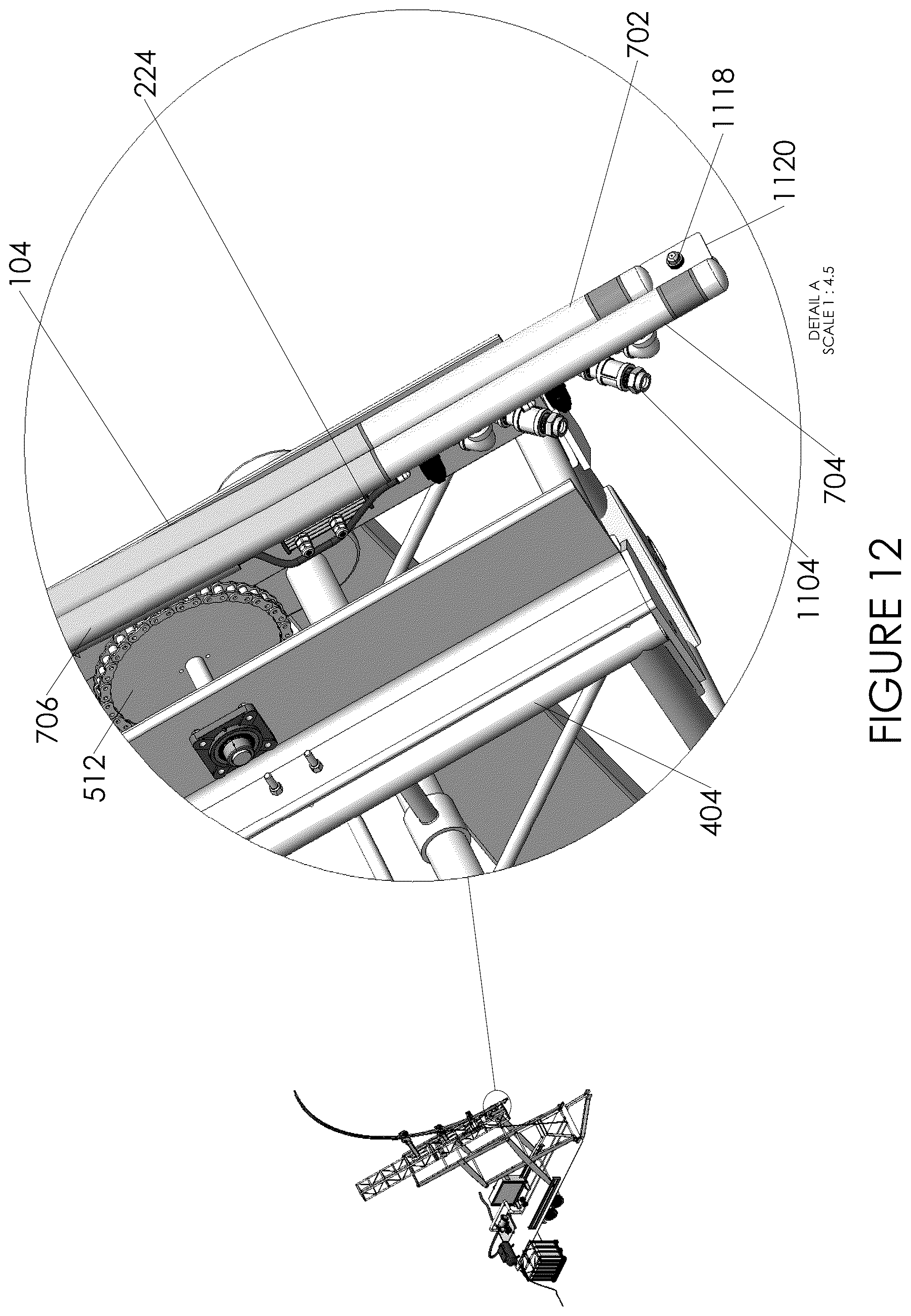 Patent US12599943 Figure 13 – System for spraying the interior of a container