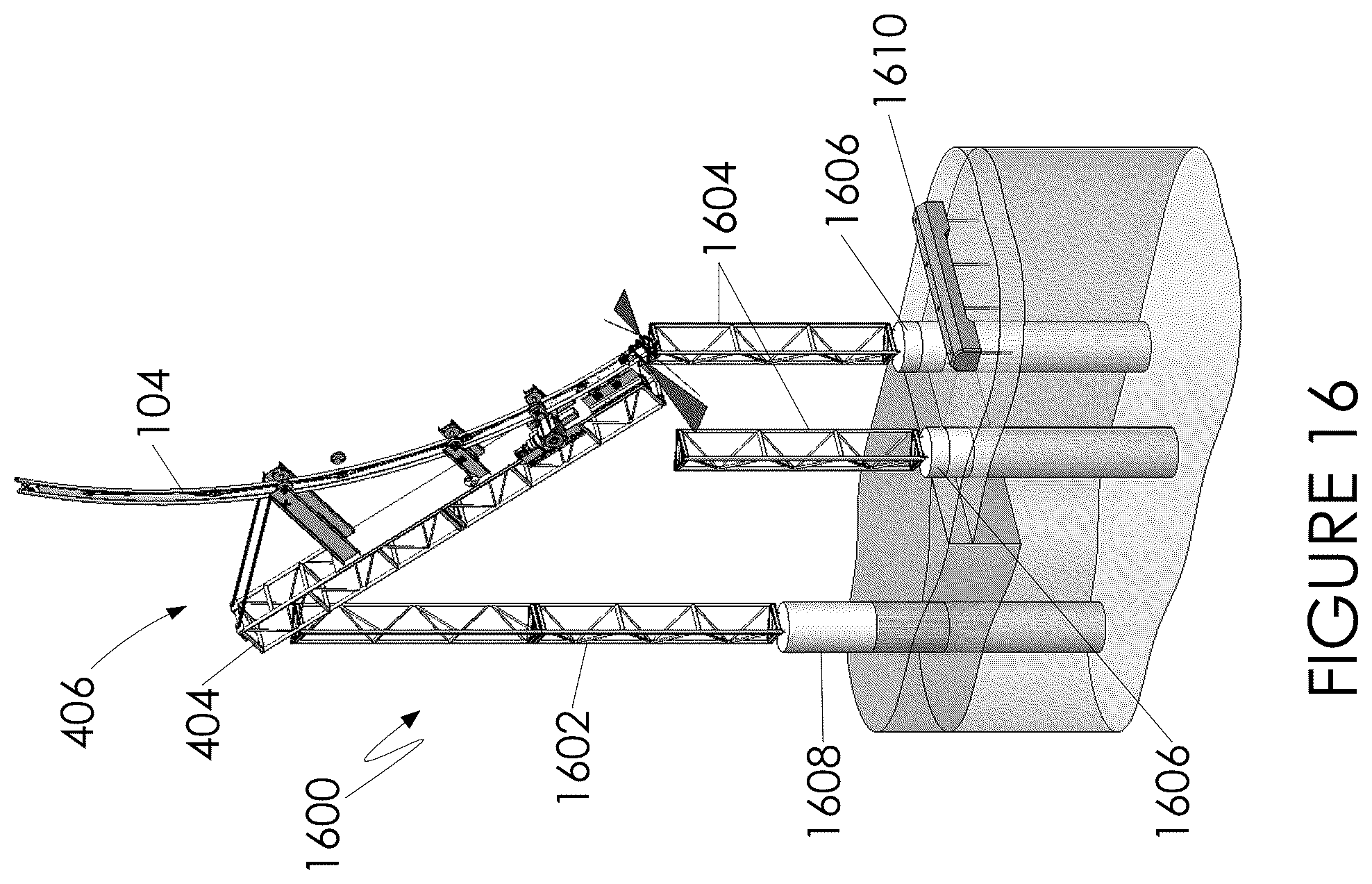 Patent US12599943 Figure 16 – System for spraying the interior of a container