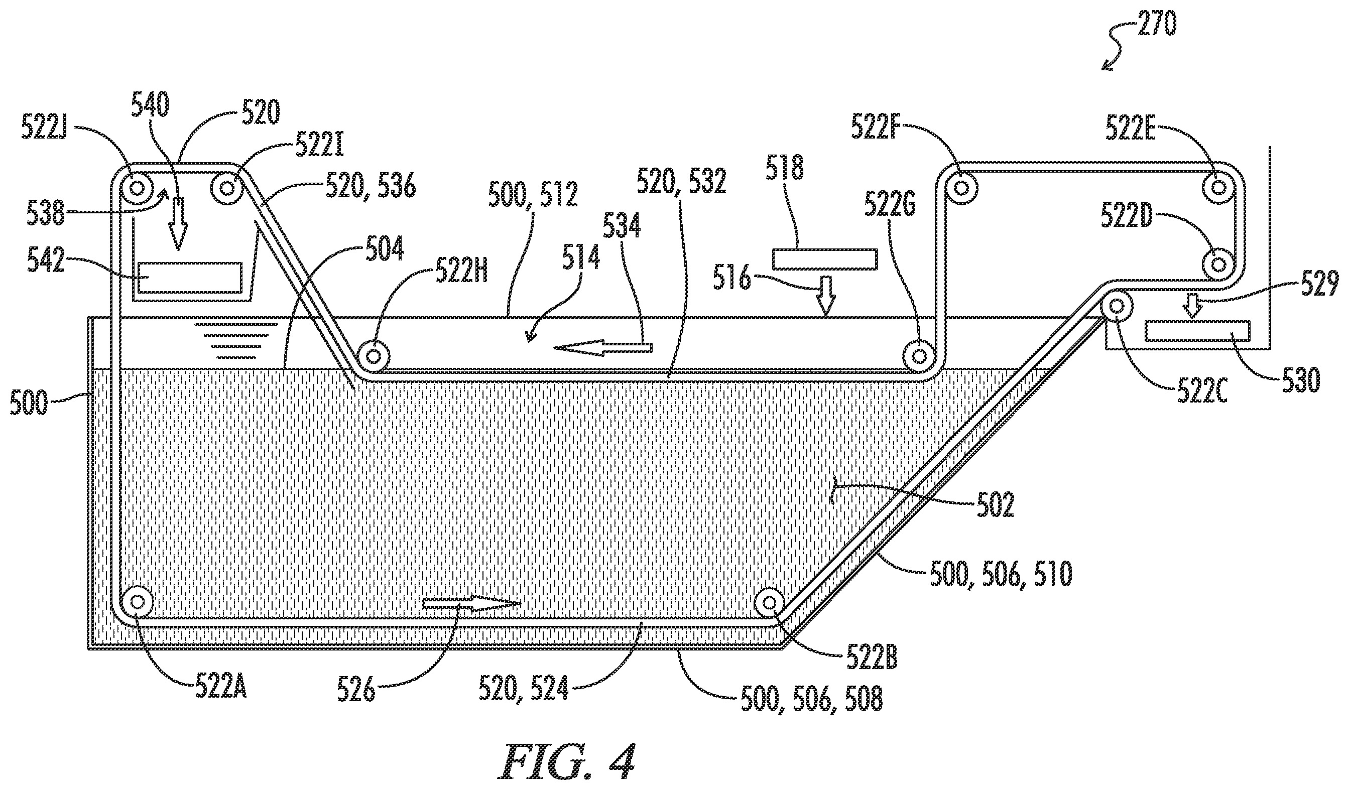 Patent US12599944 Figure 4 – Dual gate outfeed for hydrolyzer