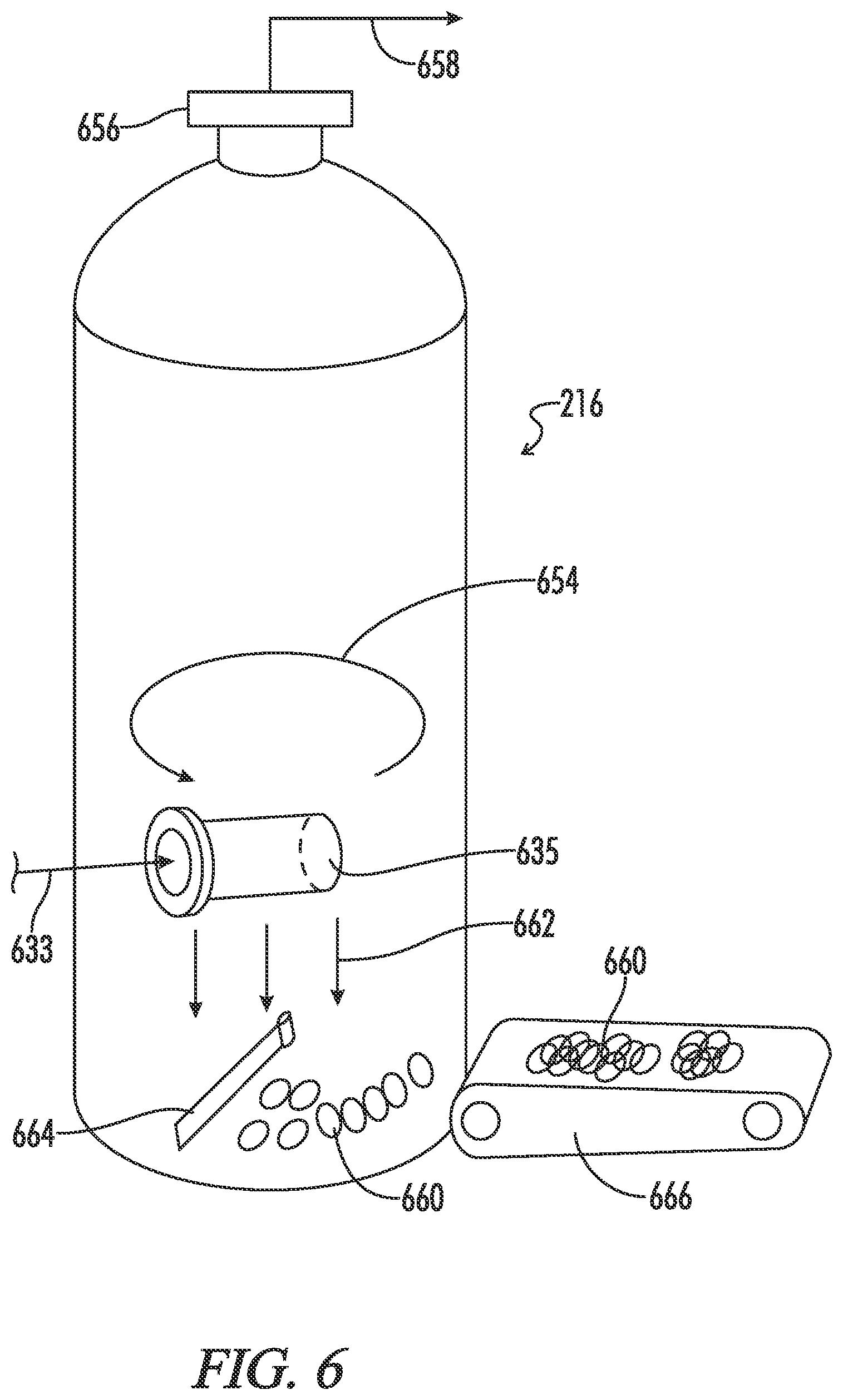 Patent US12599944 Figure 6 – Dual gate outfeed for hydrolyzer