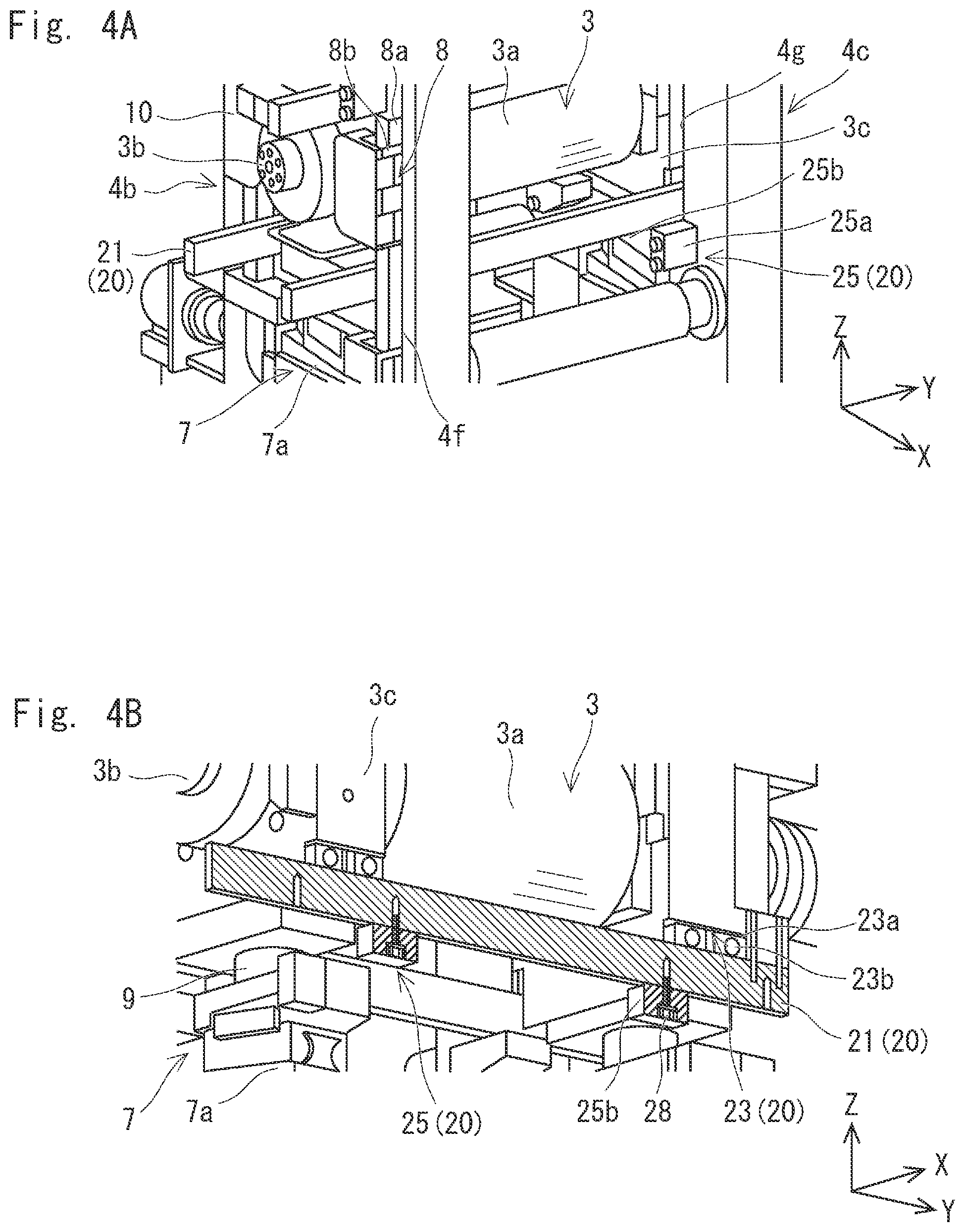 Patent US12599947 Figure 4 – Roller exchange mechanism for reduction roll apparatus