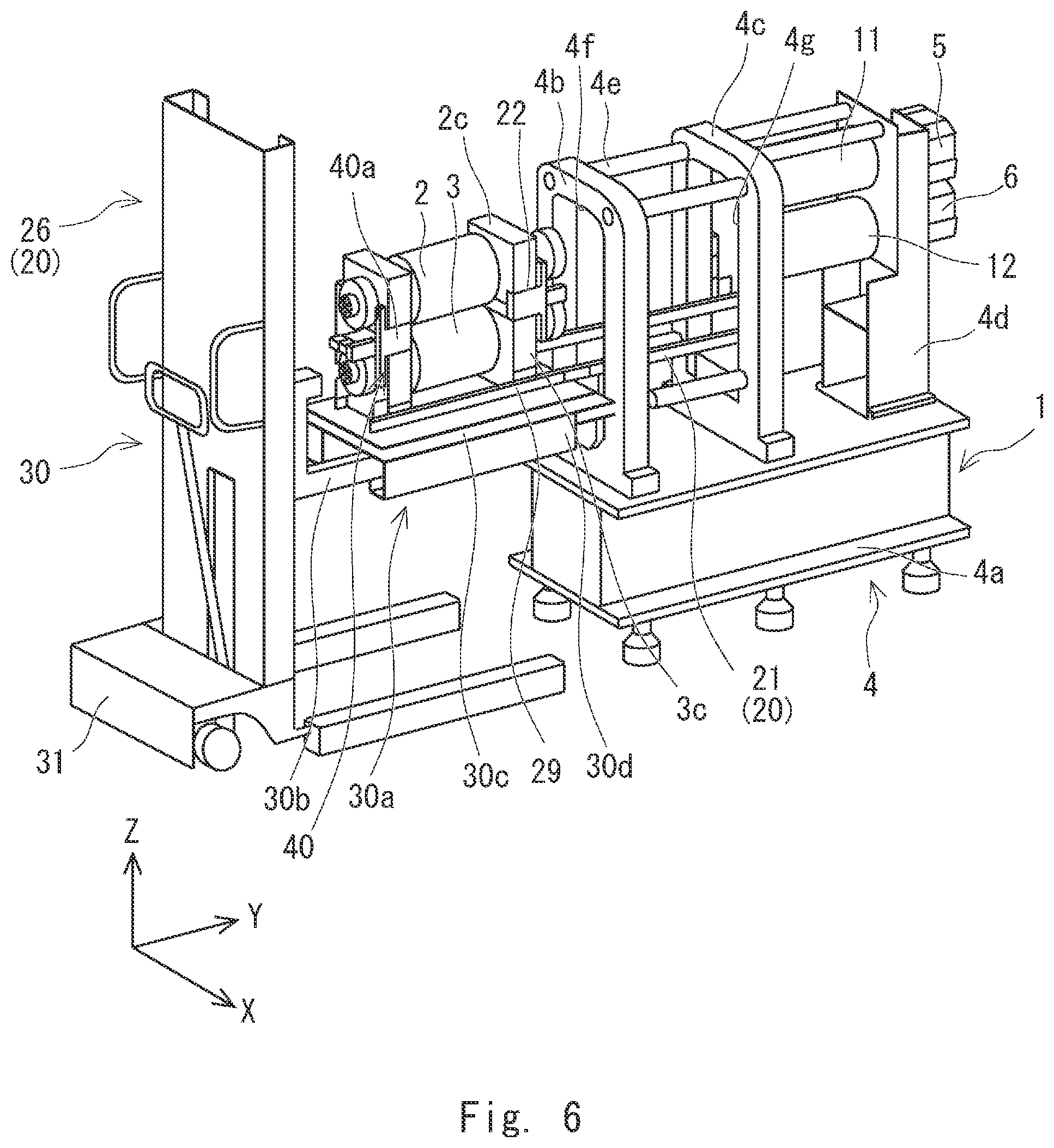 Patent US12599947 Figure 7 – Roller exchange mechanism for reduction roll apparatus