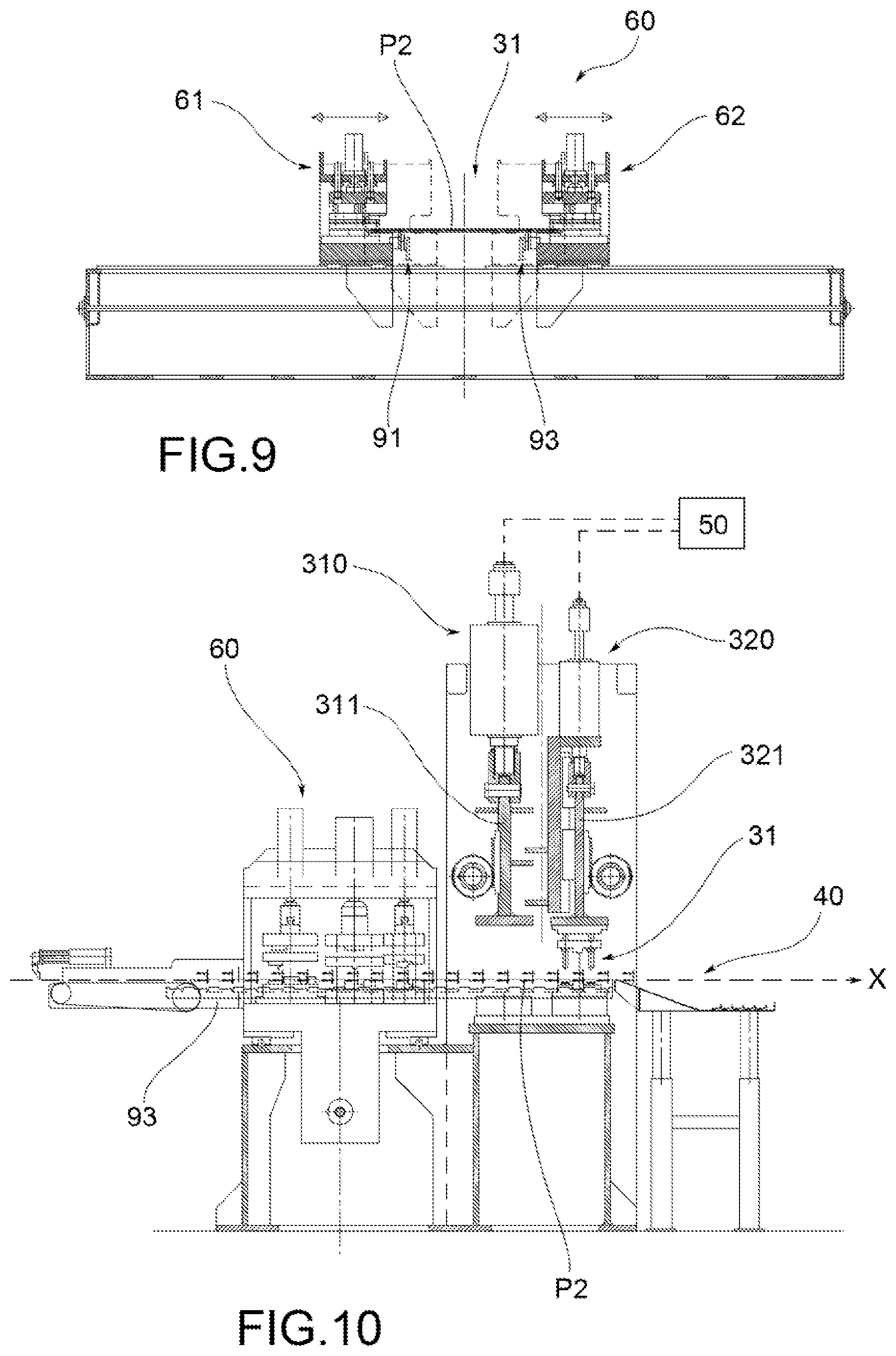 Patent US12599951 Figure 5 – Line for producing metal profiles for plasterboard false ceilings