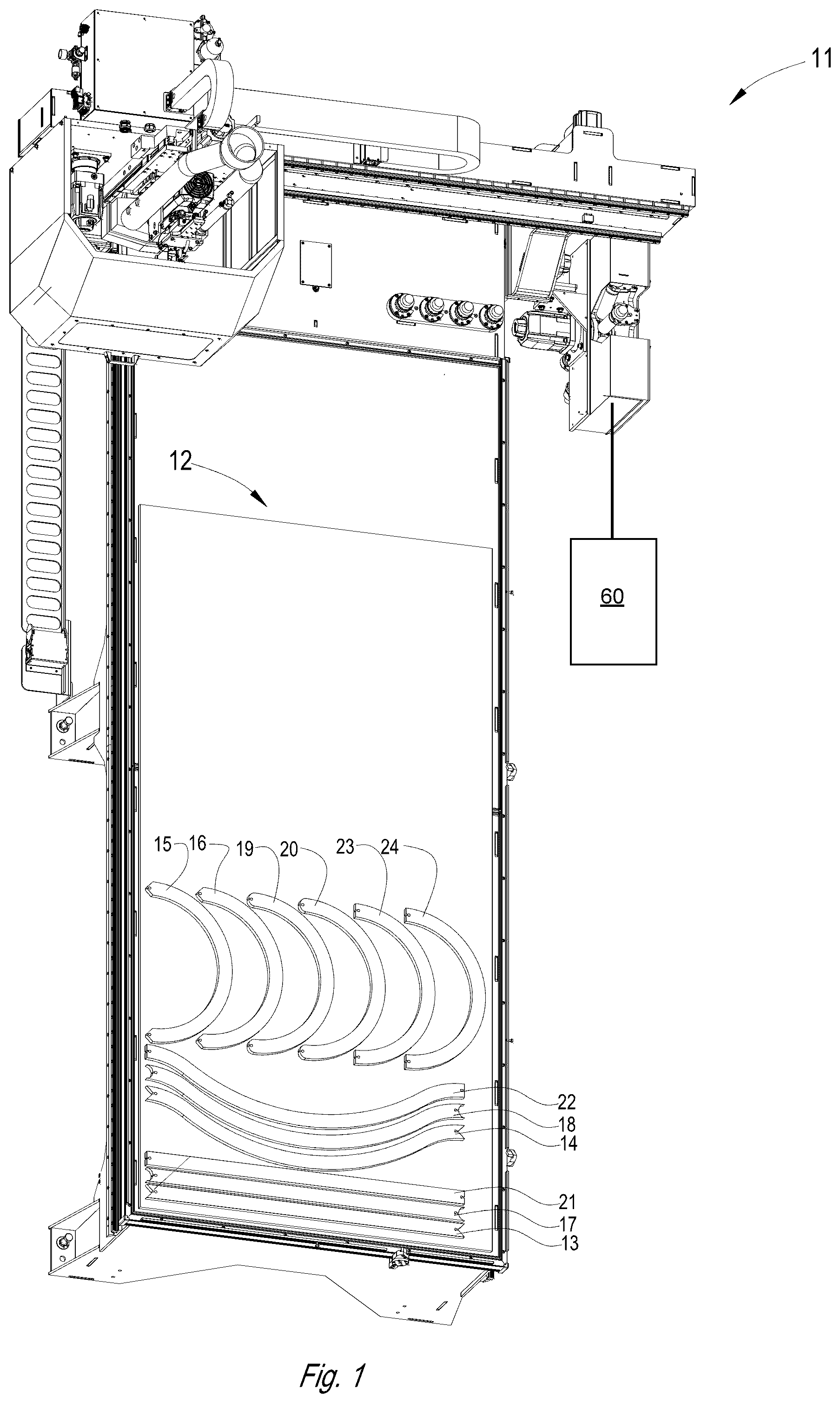 Patent US12599952 Figure 1 – Methods and systems for secure connections in layer segments of cut layer additive parts