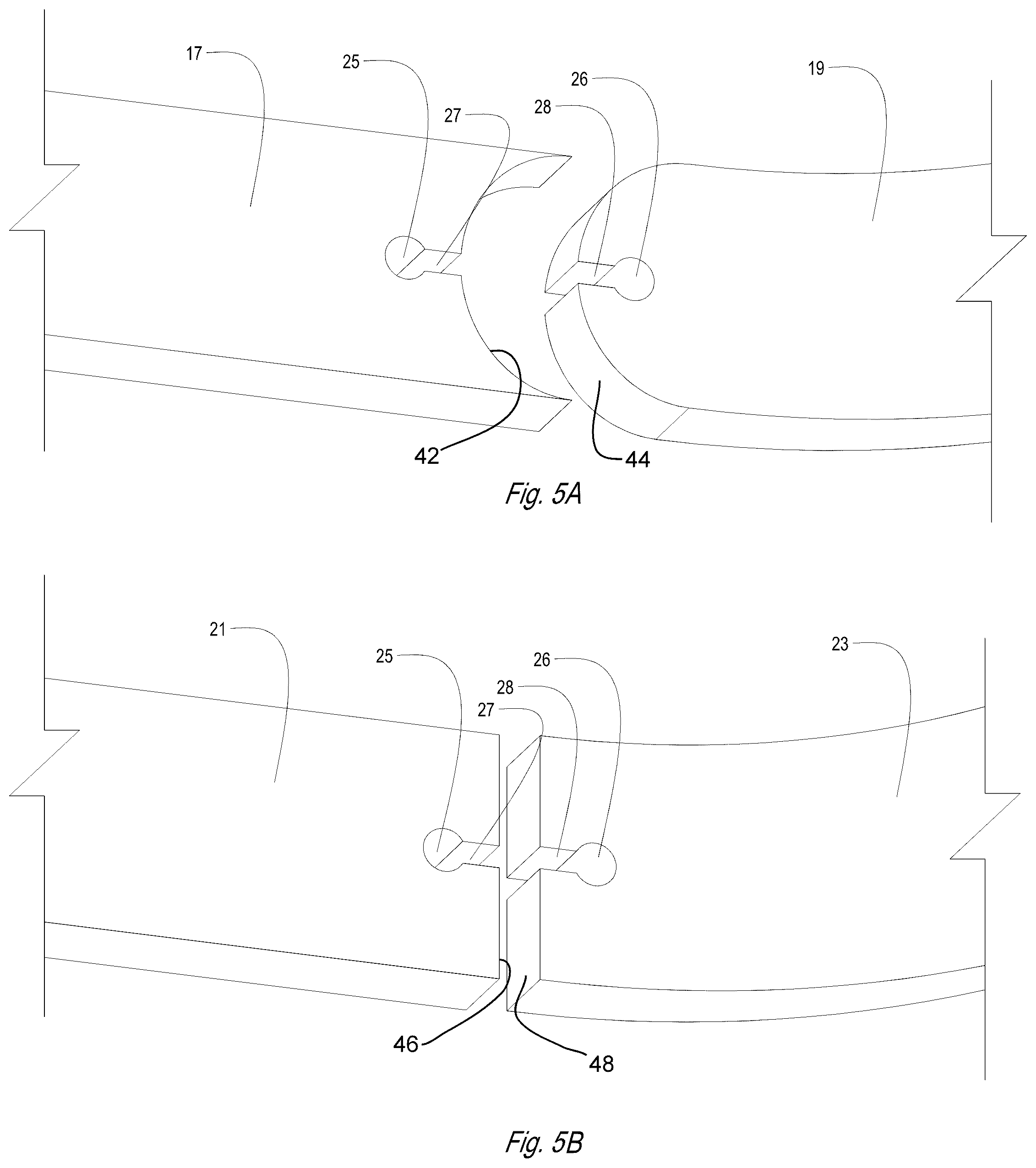 Patent US12599952 Figure 5 – Methods and systems for secure connections in layer segments of cut layer additive parts