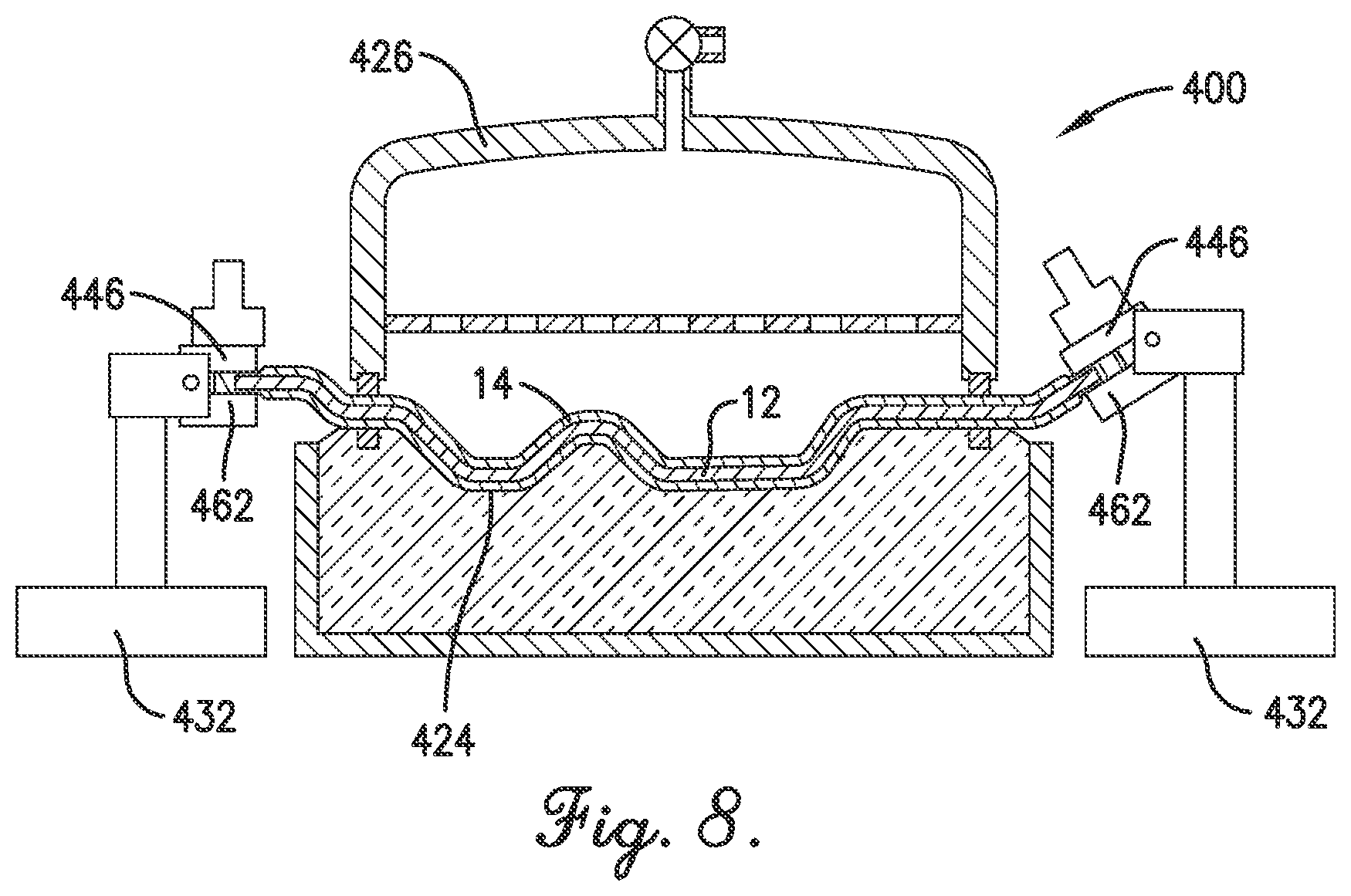 Patent US12599953 Figure 7 – Method for forming and heat treating near net shape complex structures from sheet metal