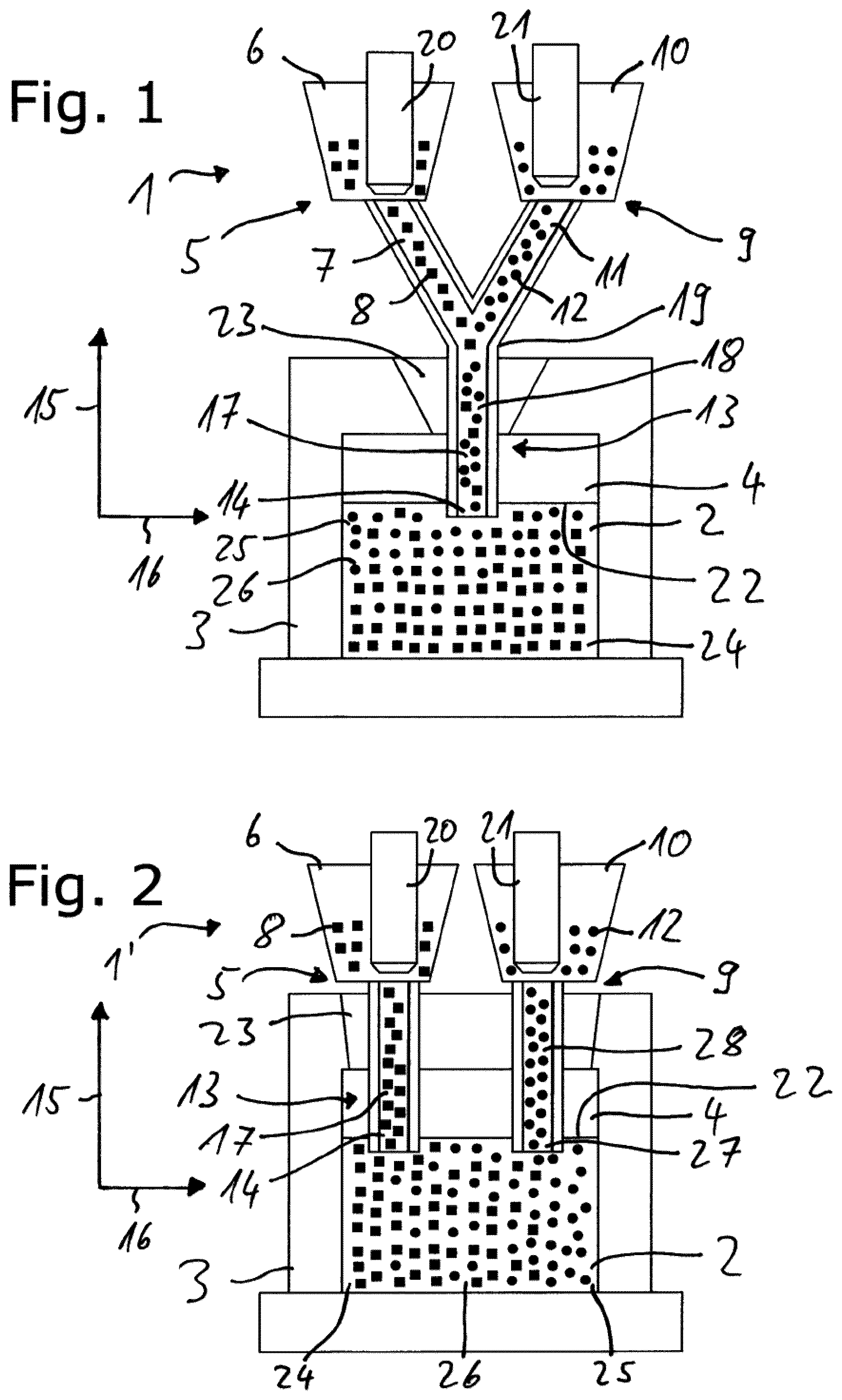 Patent US12599956 Figure 1 – Casting apparatus, casting process and cast component