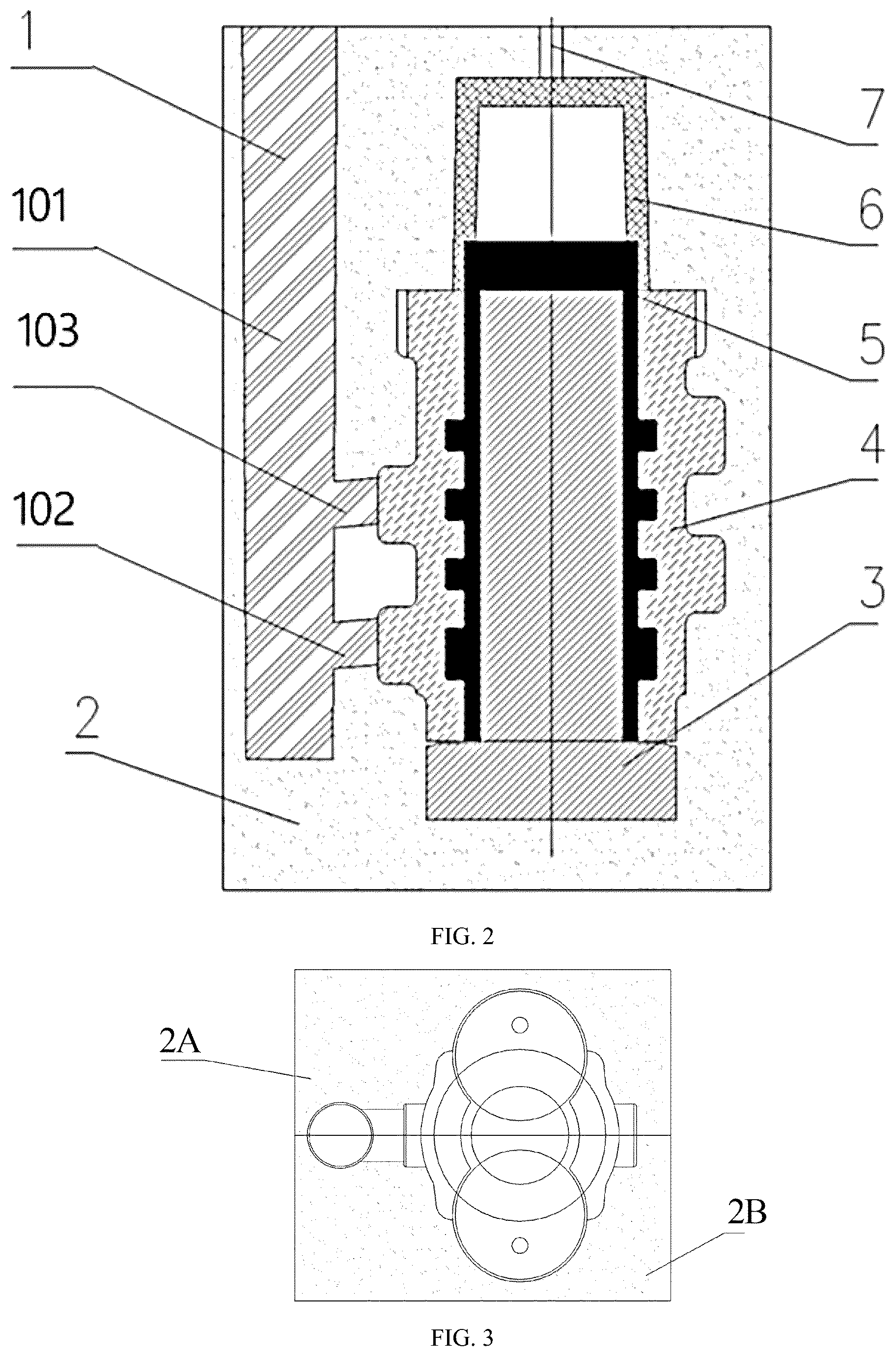 Patent US12599959 Figure 2 – Casting process of central rotary joints
