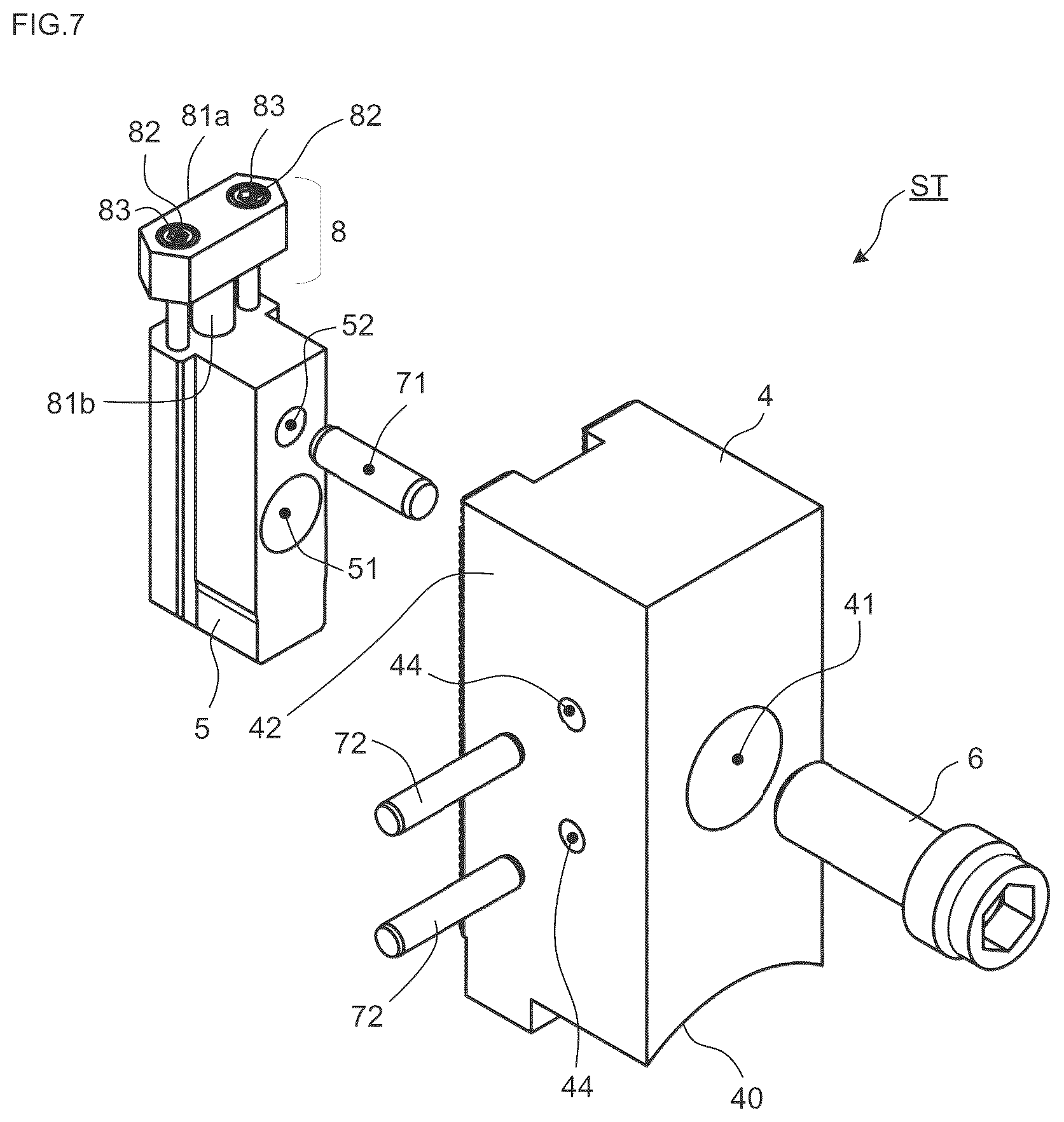 Patent US12599973 Figure 7 – Structure and chuck