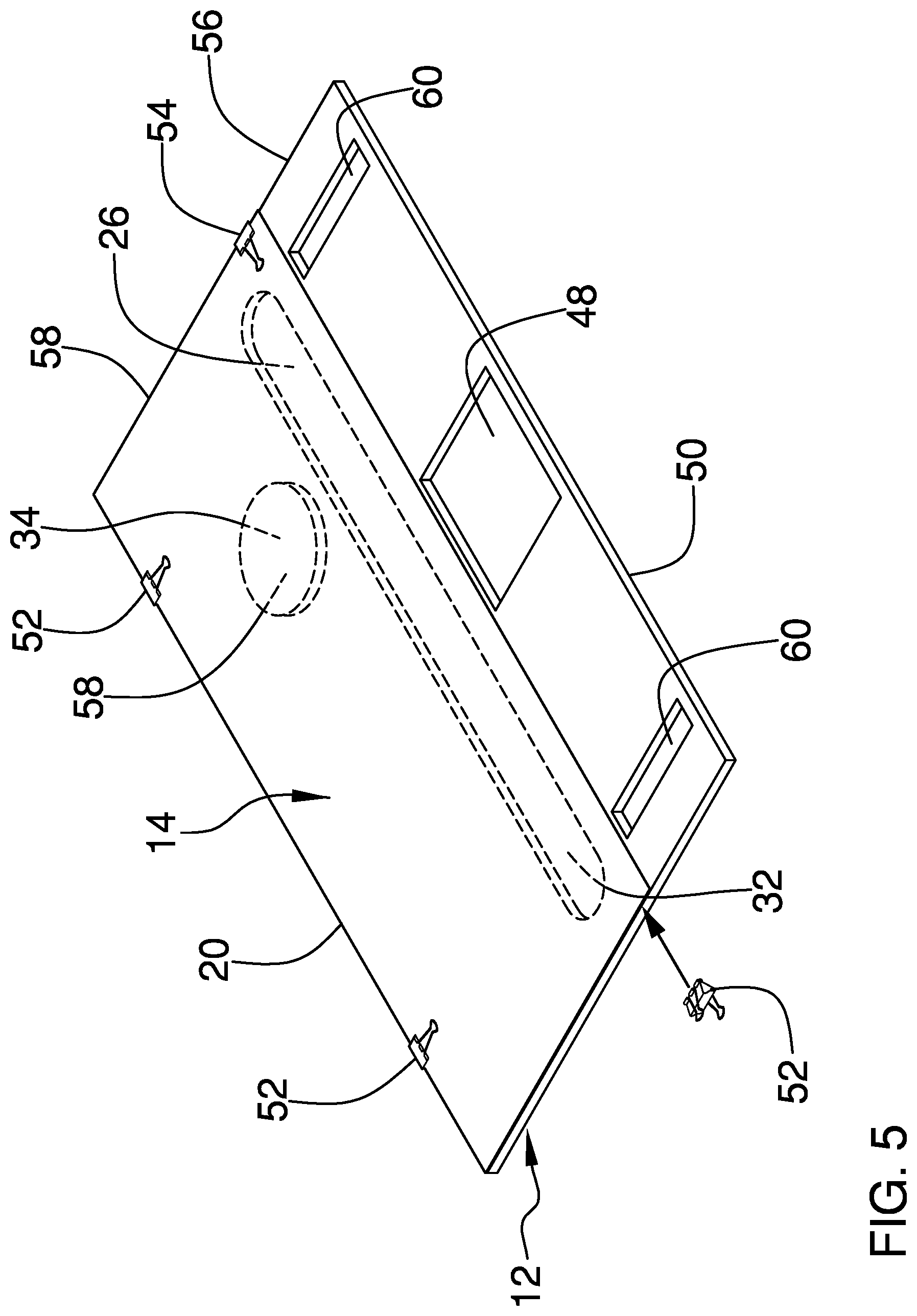 Patent US12599974 Figure 4 – Mounting bracket template support and method
