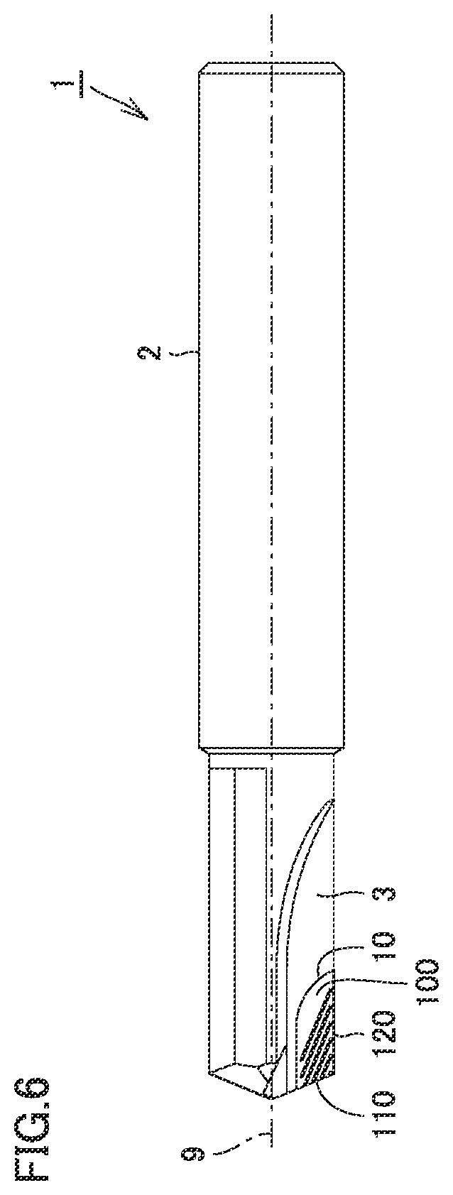 Patent US12599975 Figure 6 – Rotary cutting tool