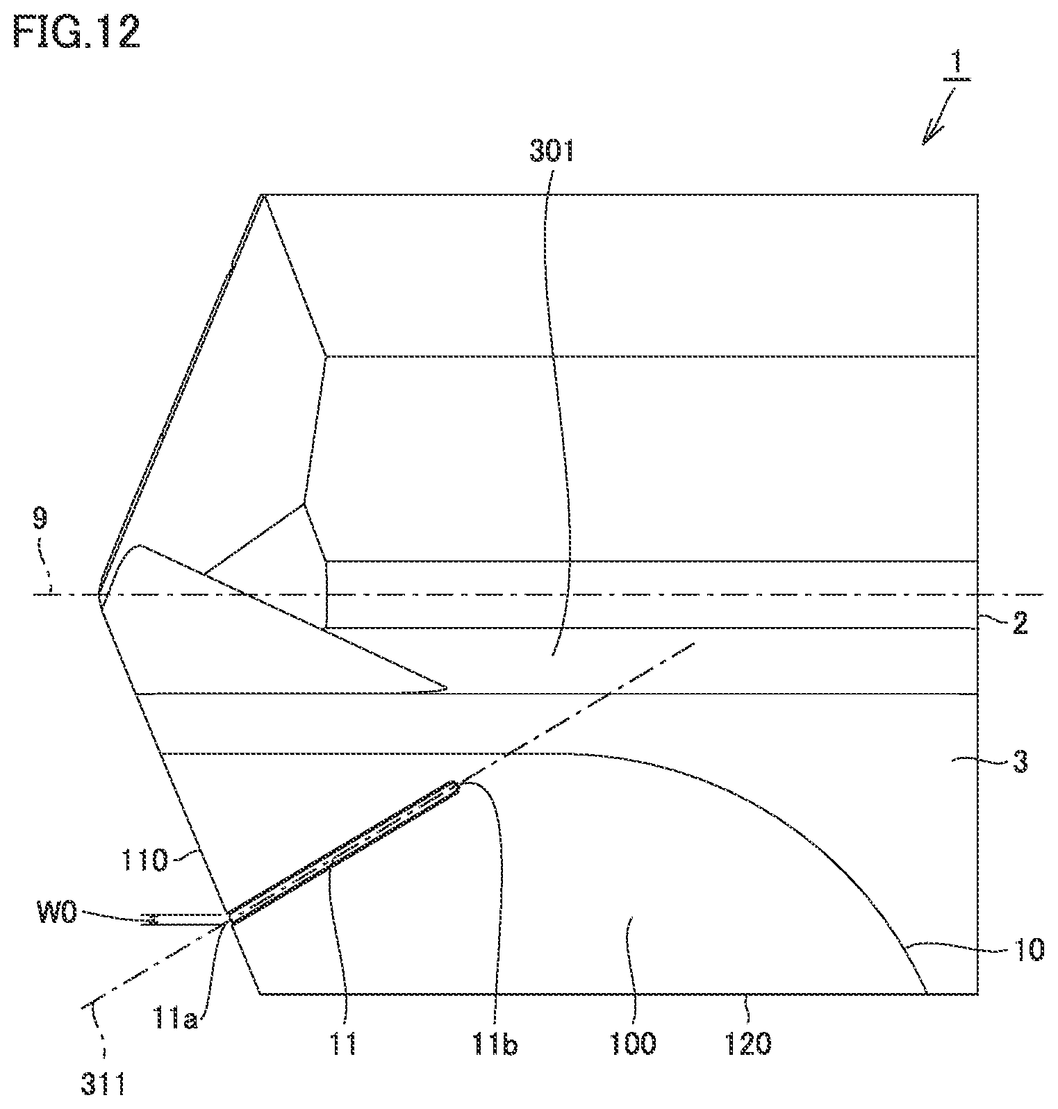 Patent US12599975 Figure 12 – Rotary cutting tool